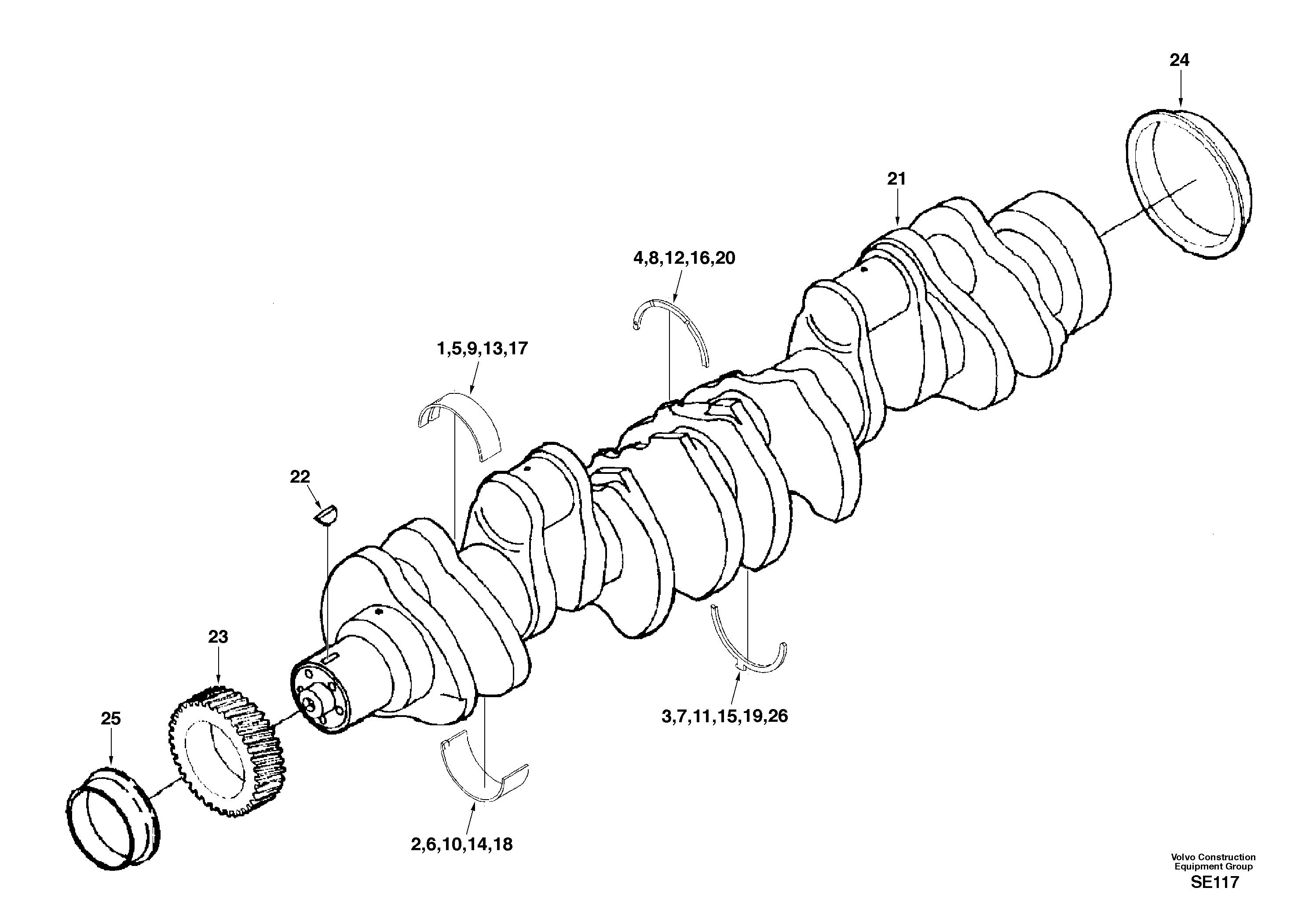 Bearing SA3801151 VOLVO