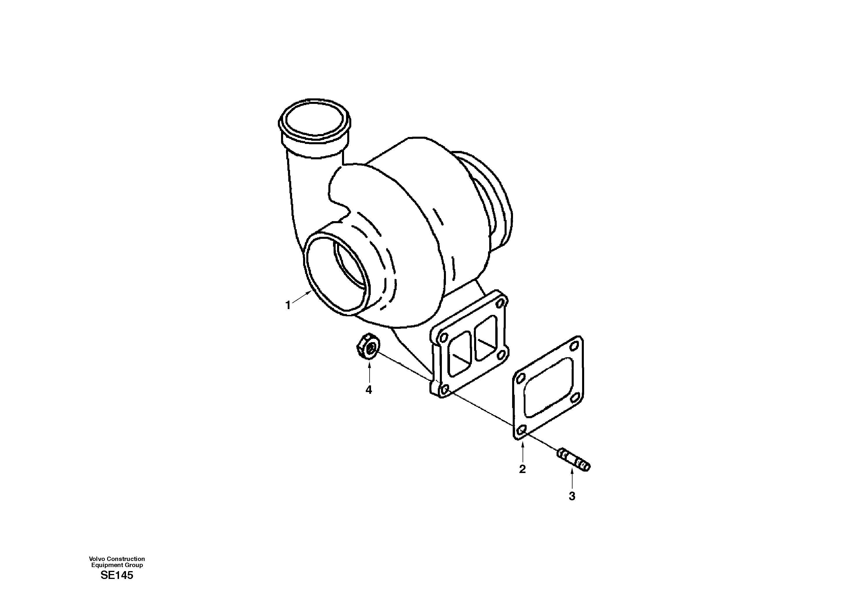 Turbocharger SA3803582 VOLVO