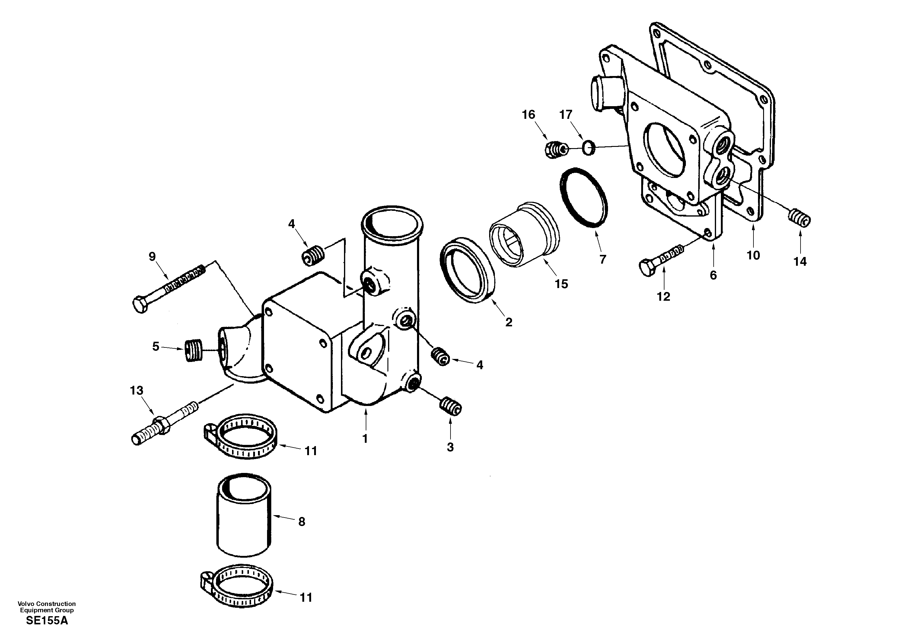 Thermostat SA3335550 VOLVO
