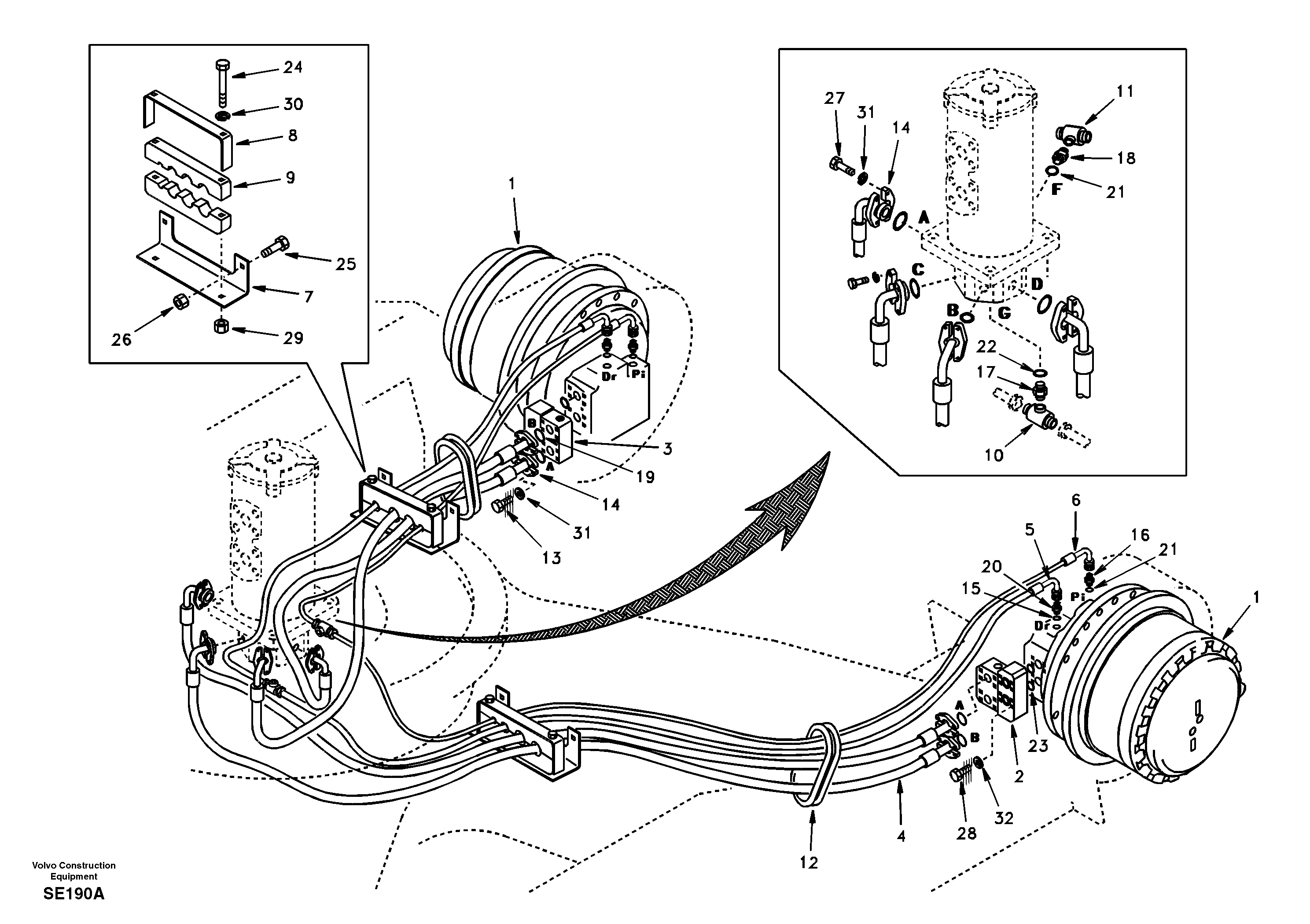 Timing gear casing SA9453-05357 VOLVO