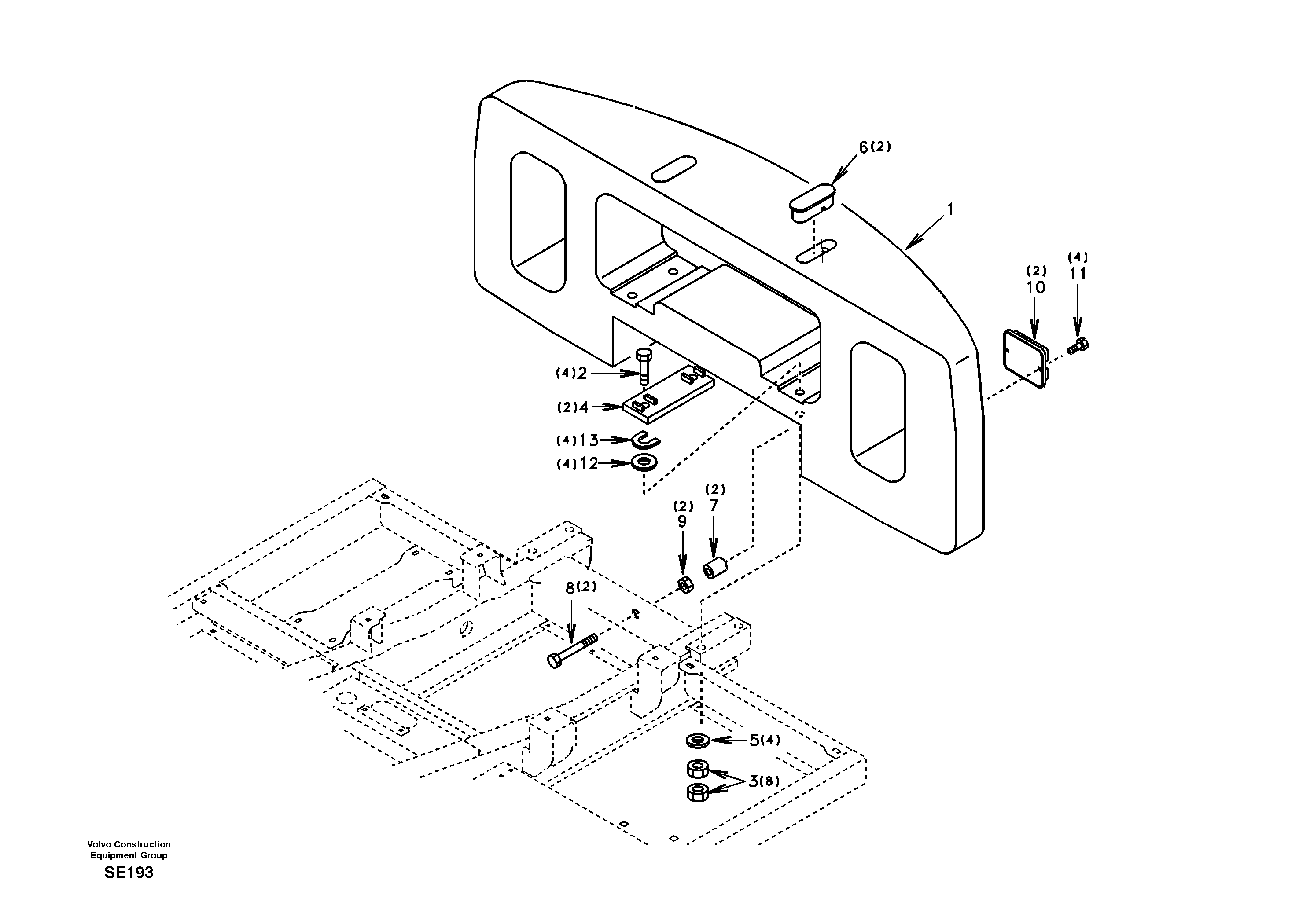 Counterweight VOE14501848 VOLVO