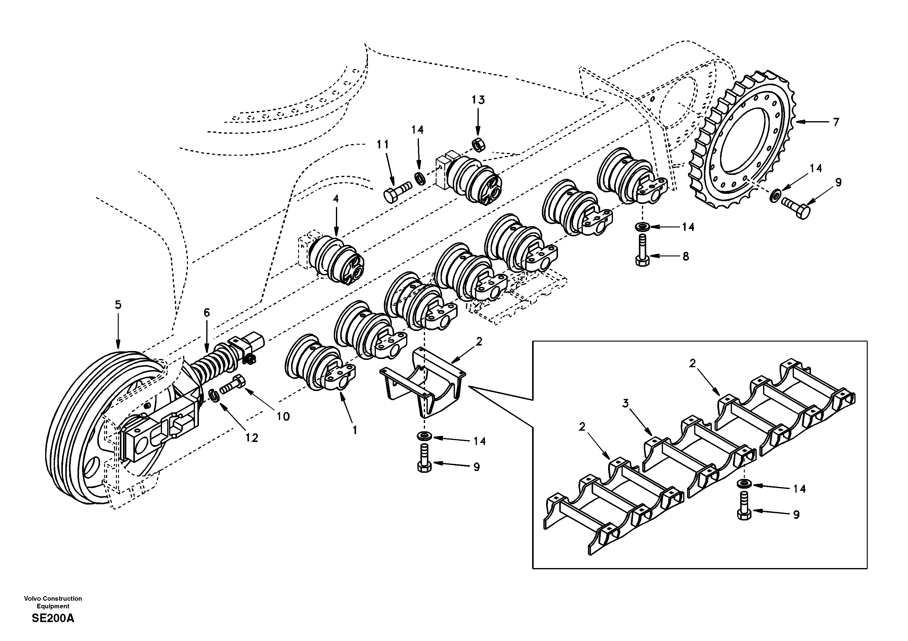 Idler VOE14510974 VOLVO