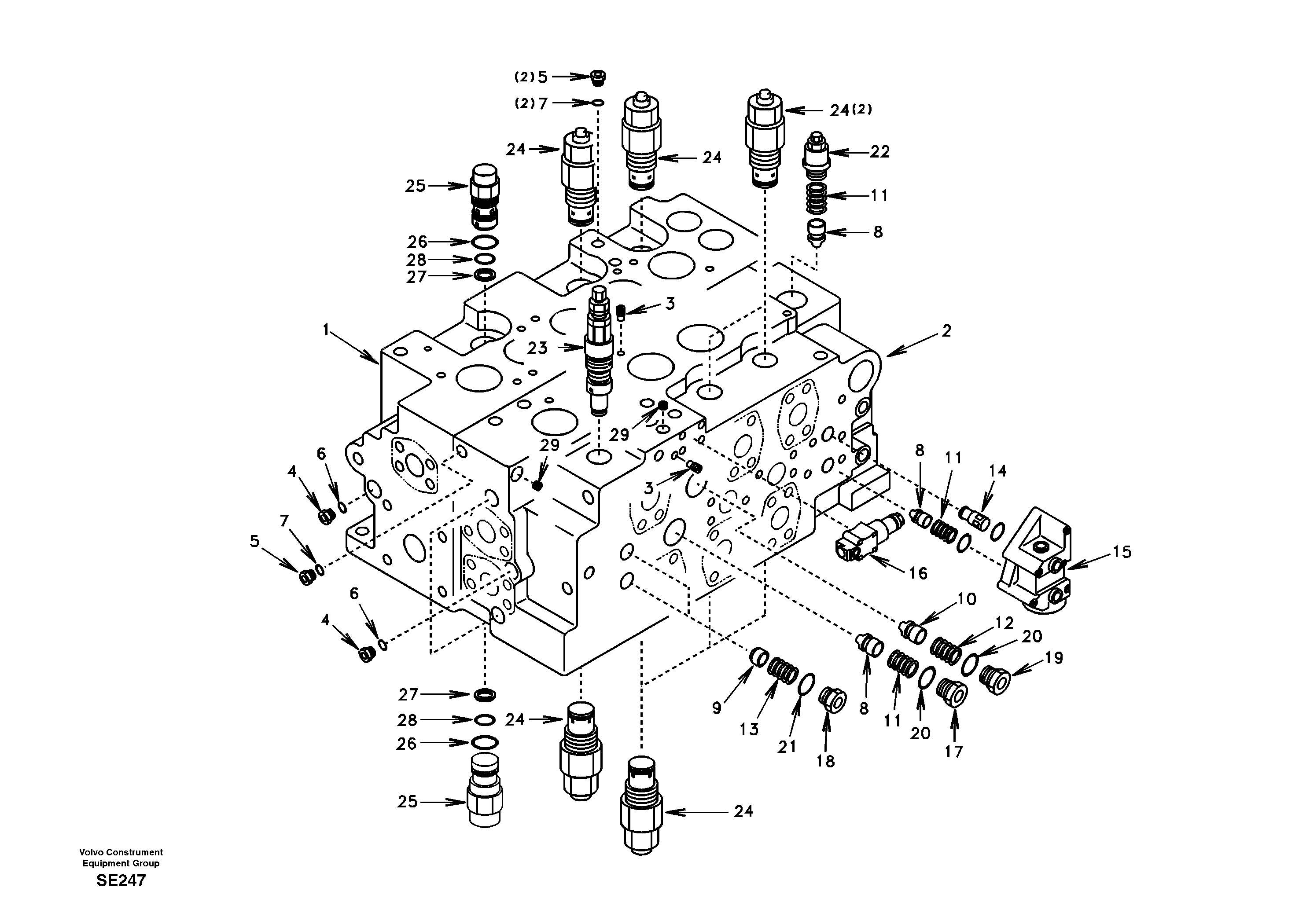 Relief valve VOE14552974 VOLVO