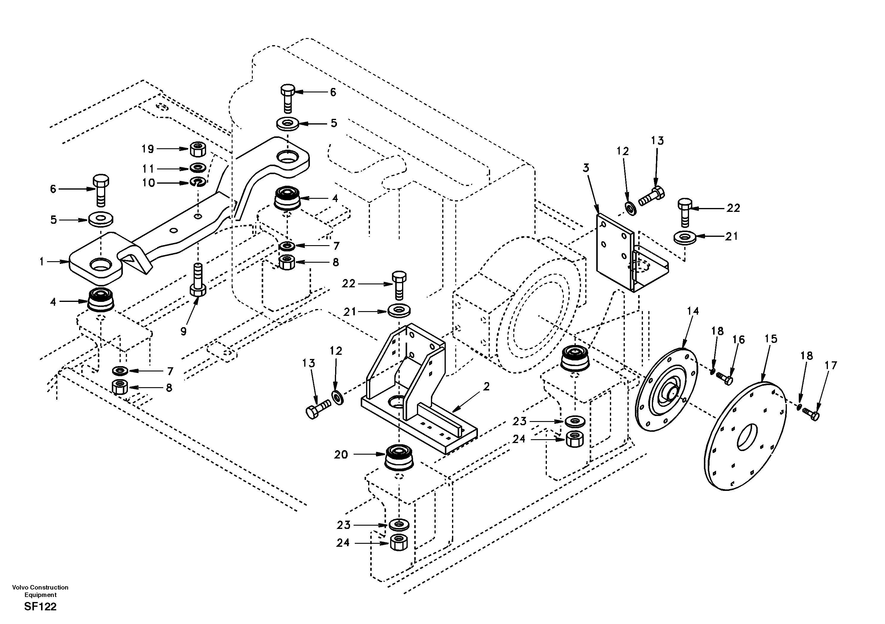 Bracket SA1112-01043 VOLVO