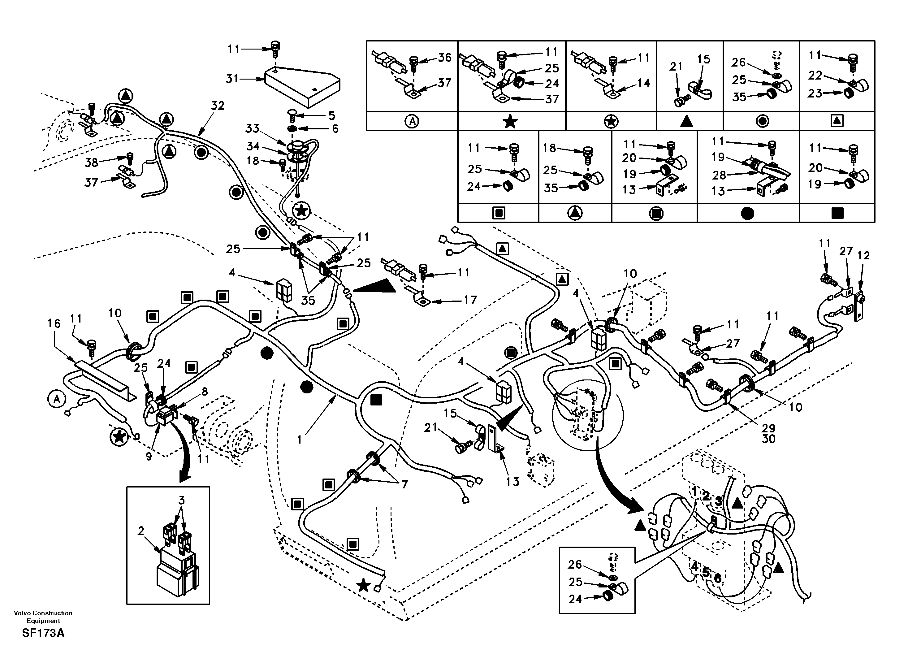 Wire harness SA1122-05290 VOLVO