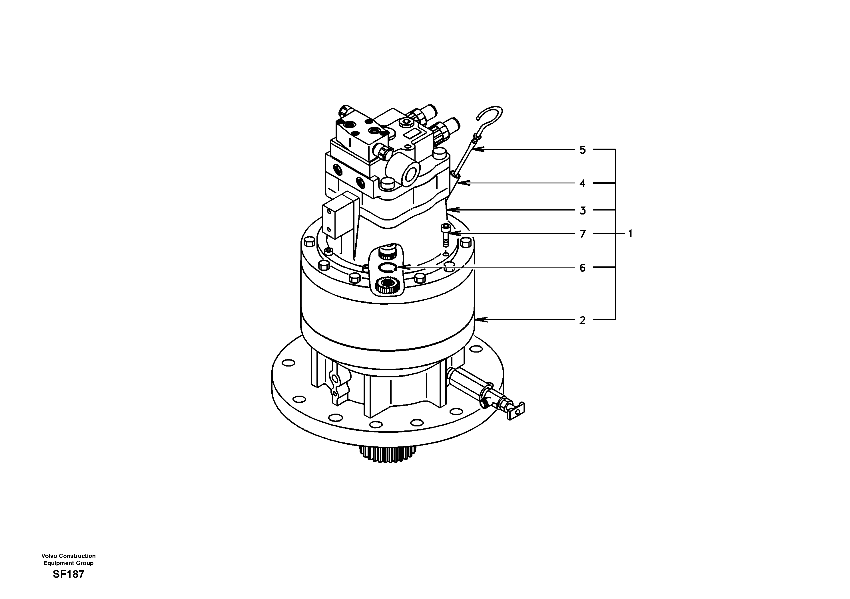 Swing Motor SA7118-30030 VOLVO