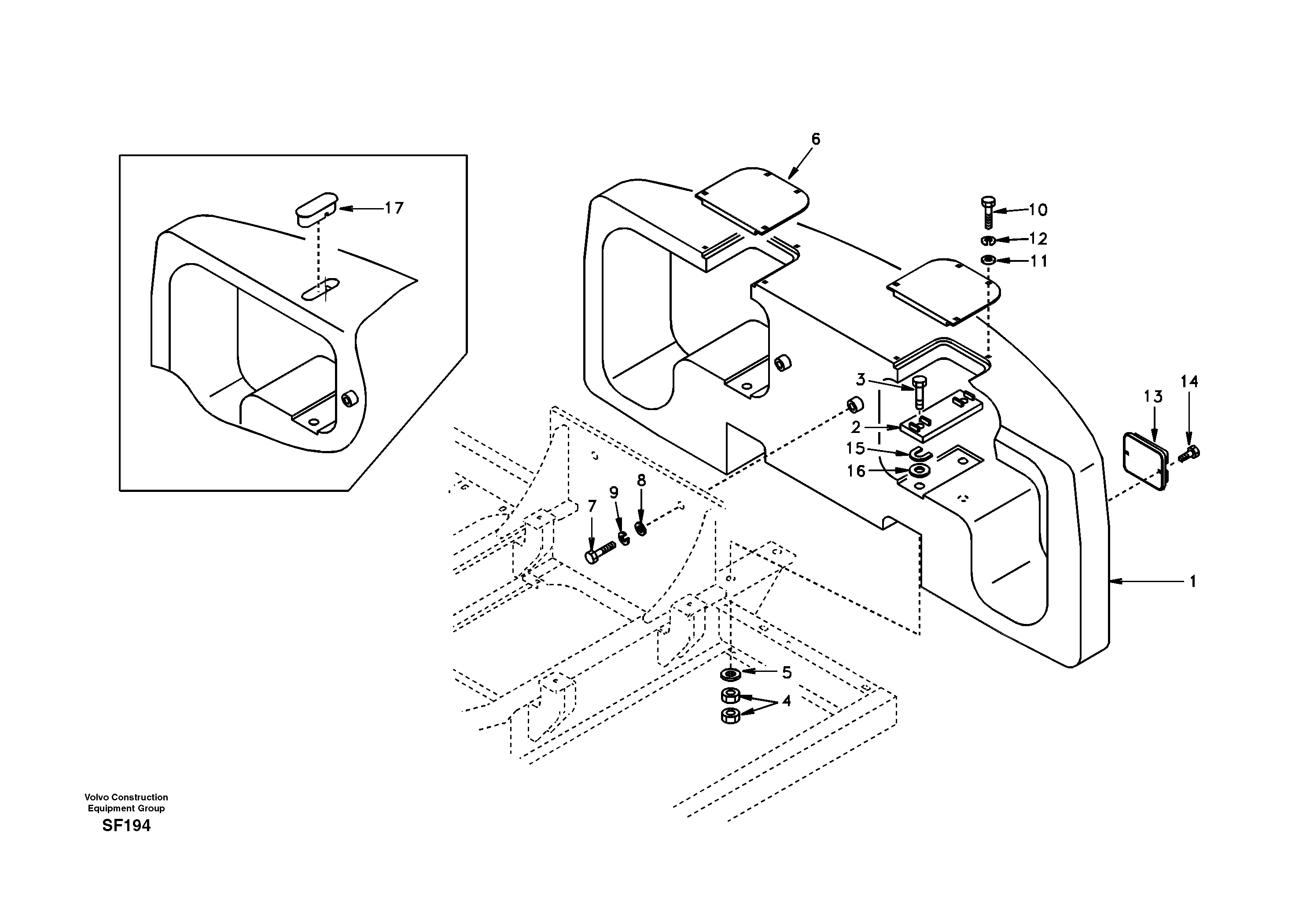 Counterweight SA1153-00380 VOLVO