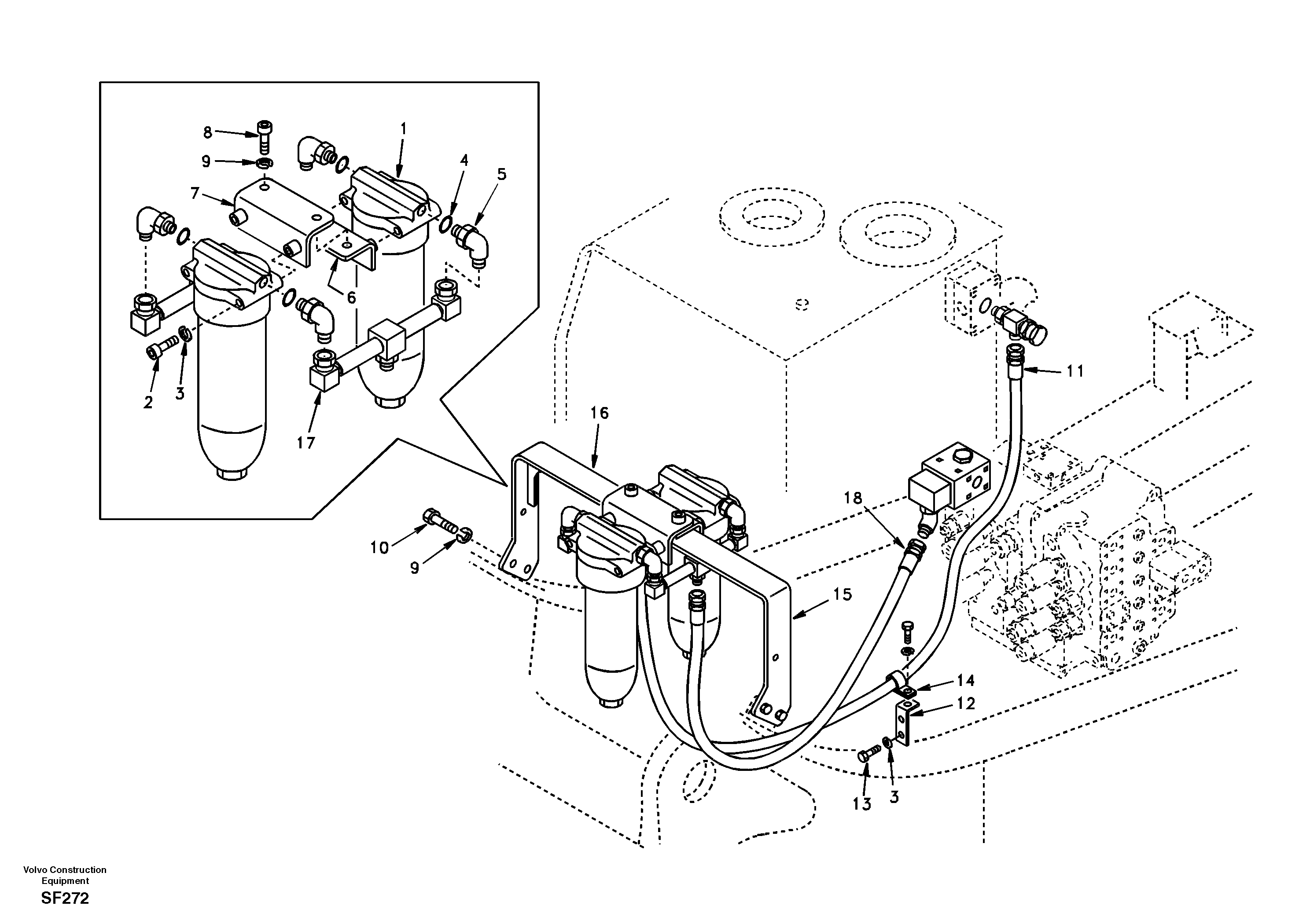 Hose SA9451-17254 VOLVO