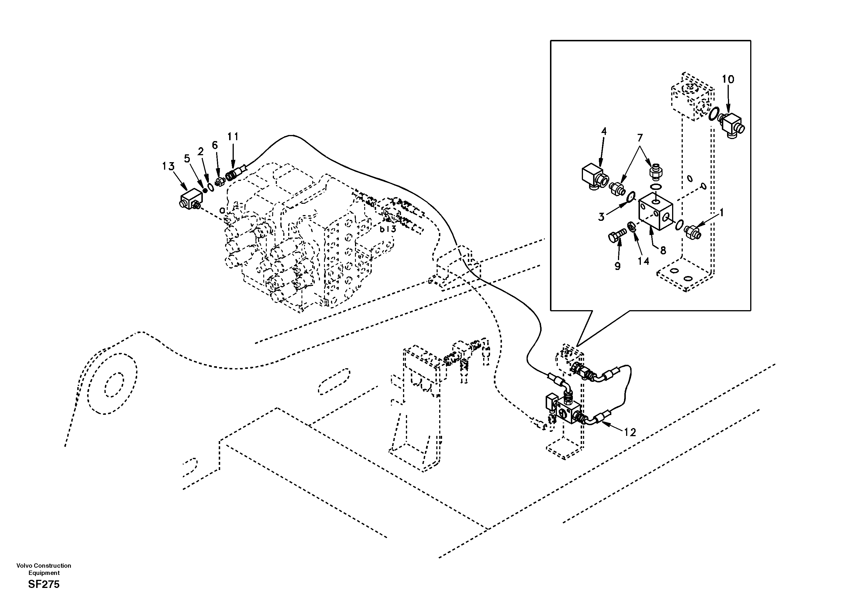 Timing gear casing SA9455-03207 VOLVO