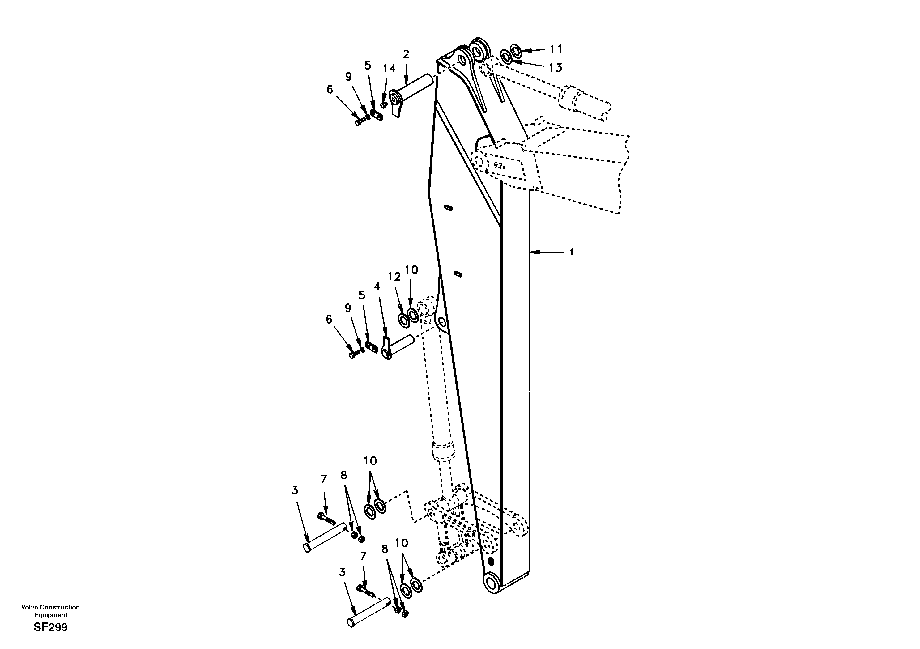 Dipper Arm VOE14502994 VOLVO