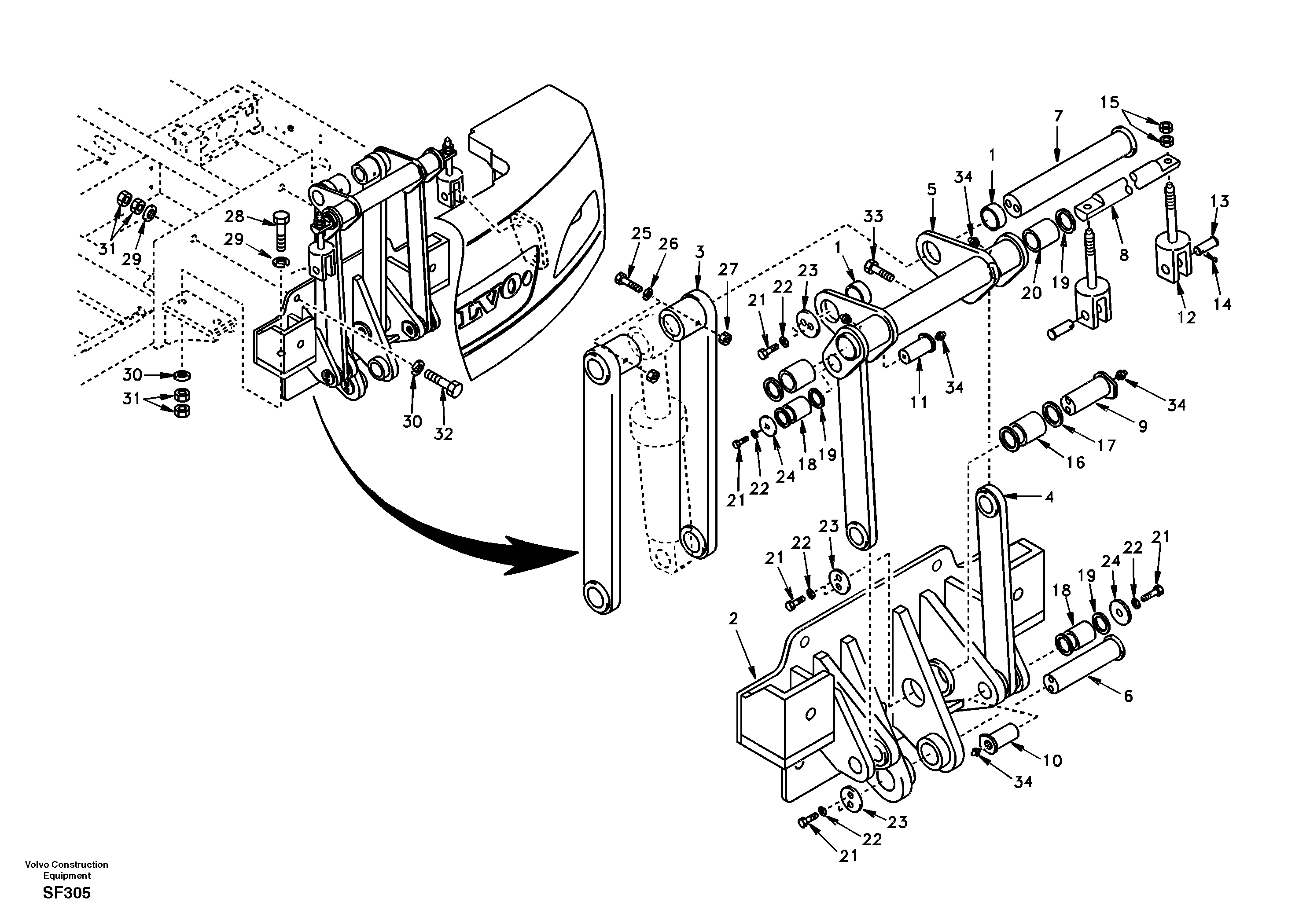 Bushing SA9623-11208 VOLVO