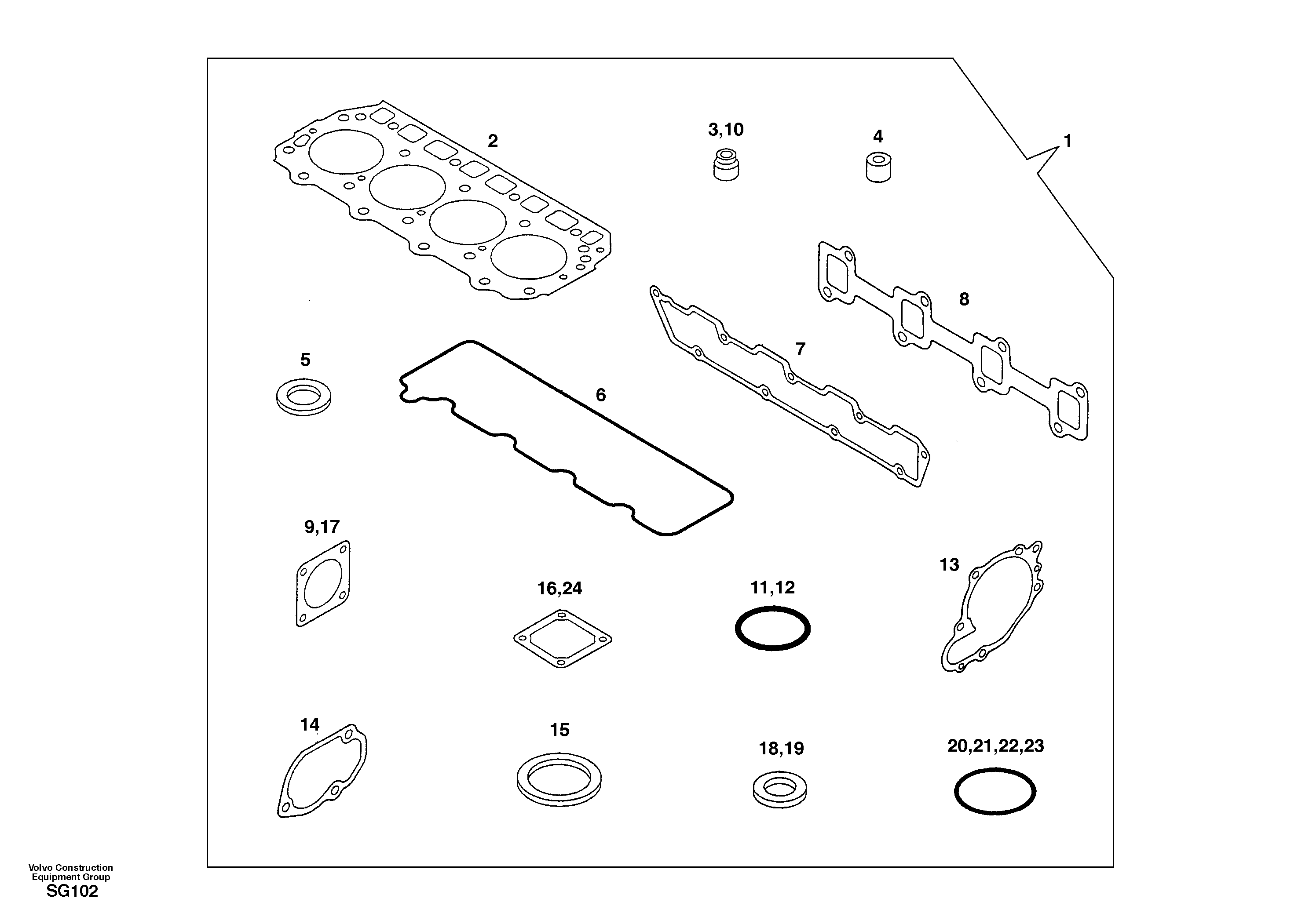 Seal SA8210-06740 VOLVO