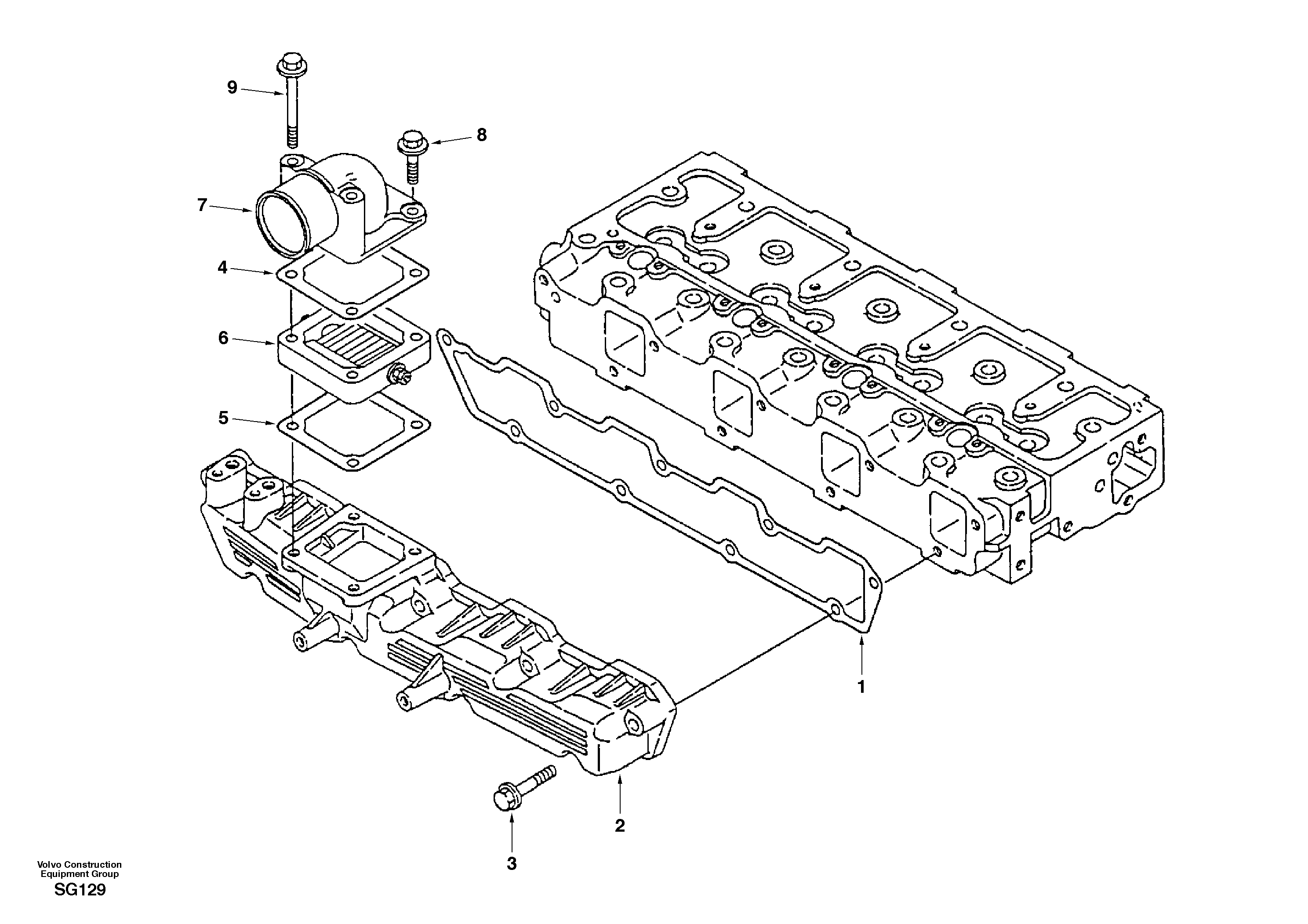 Inlet Pipe SA8210-04550 VOLVO
