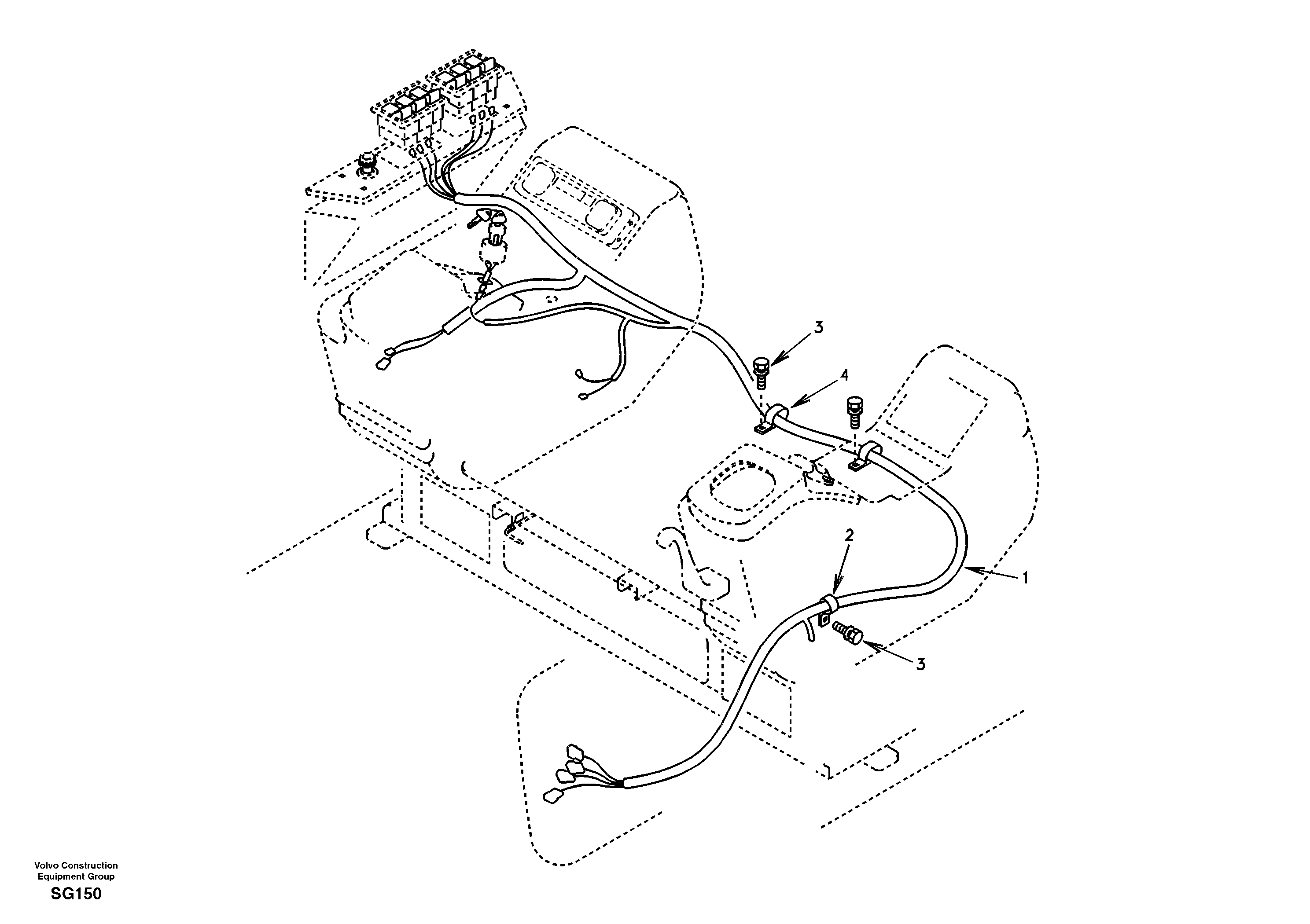 Cable harness VOE14501879 VOLVO