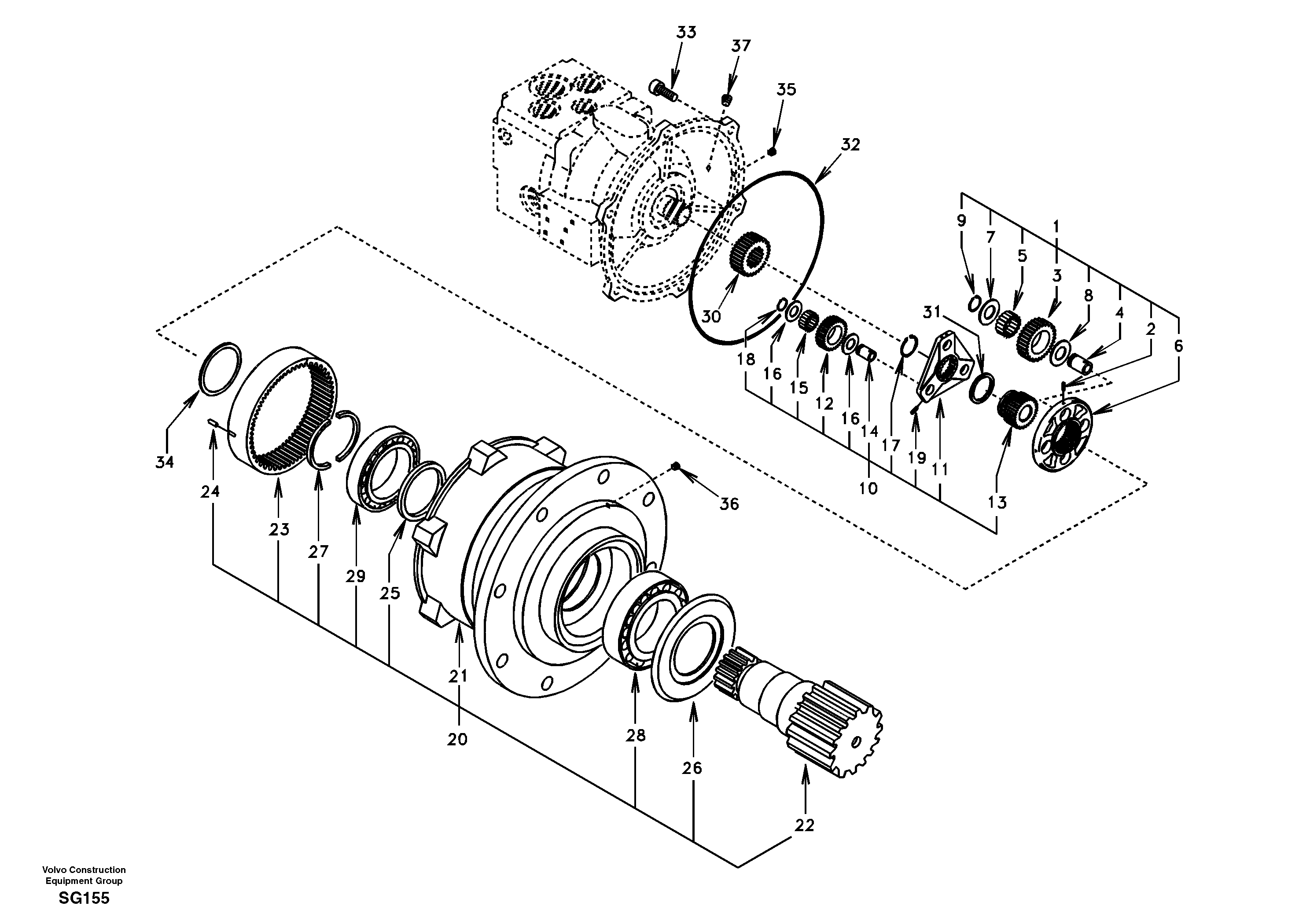 Bearing SA8230-24070 VOLVO
