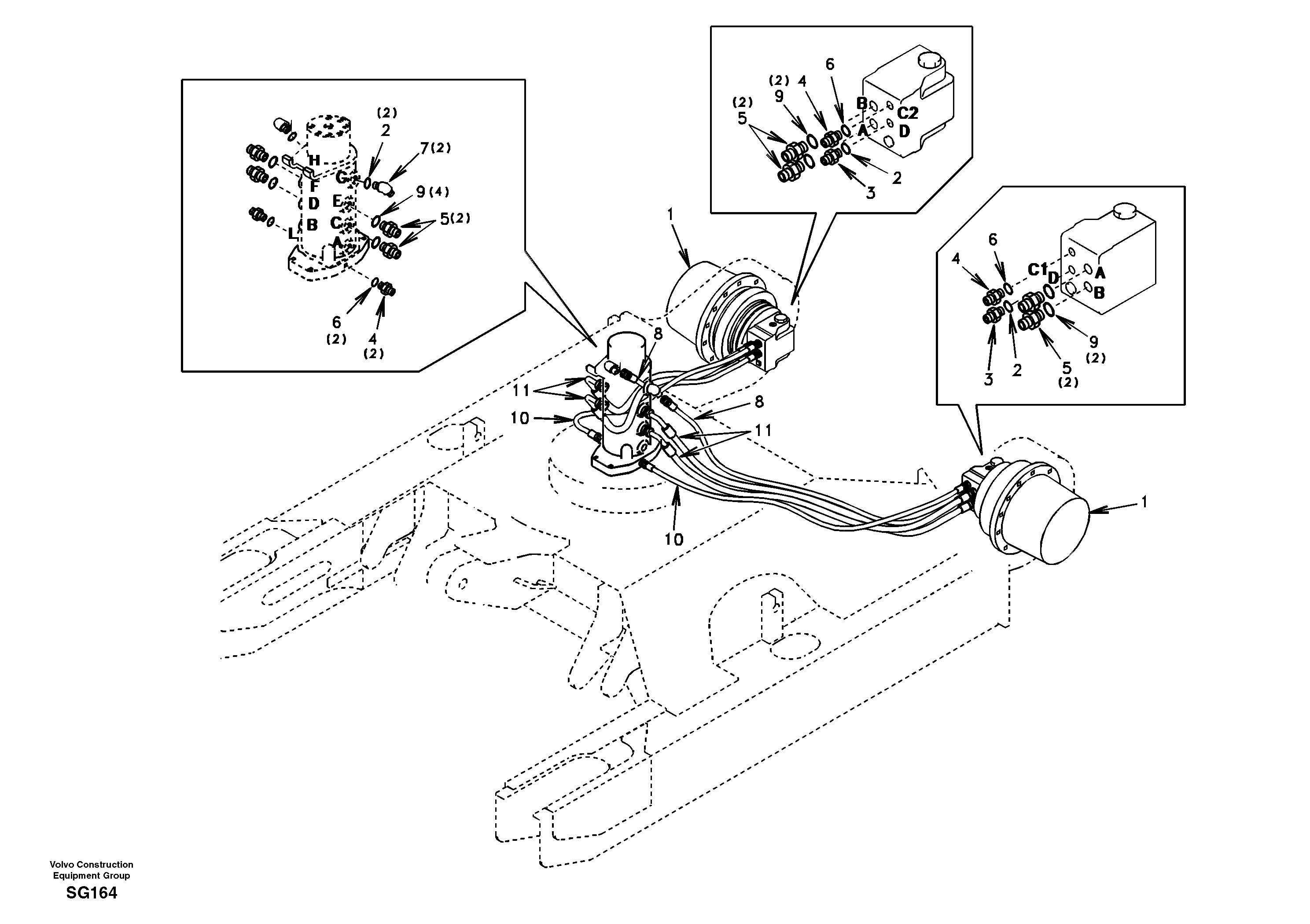 Timing gear casing SA9451-12326 VOLVO