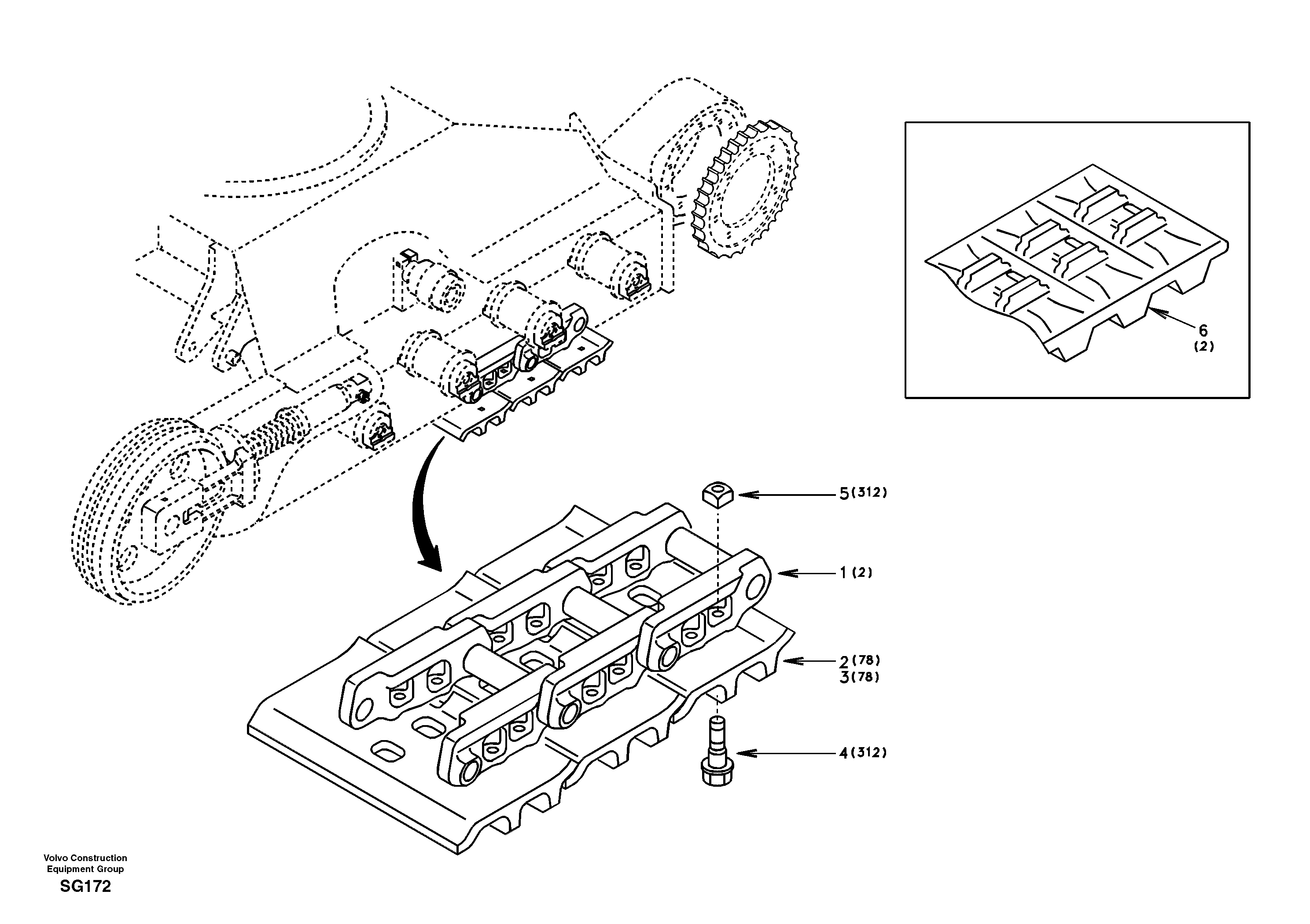 For upper engine part SA9012-51801 VOLVO