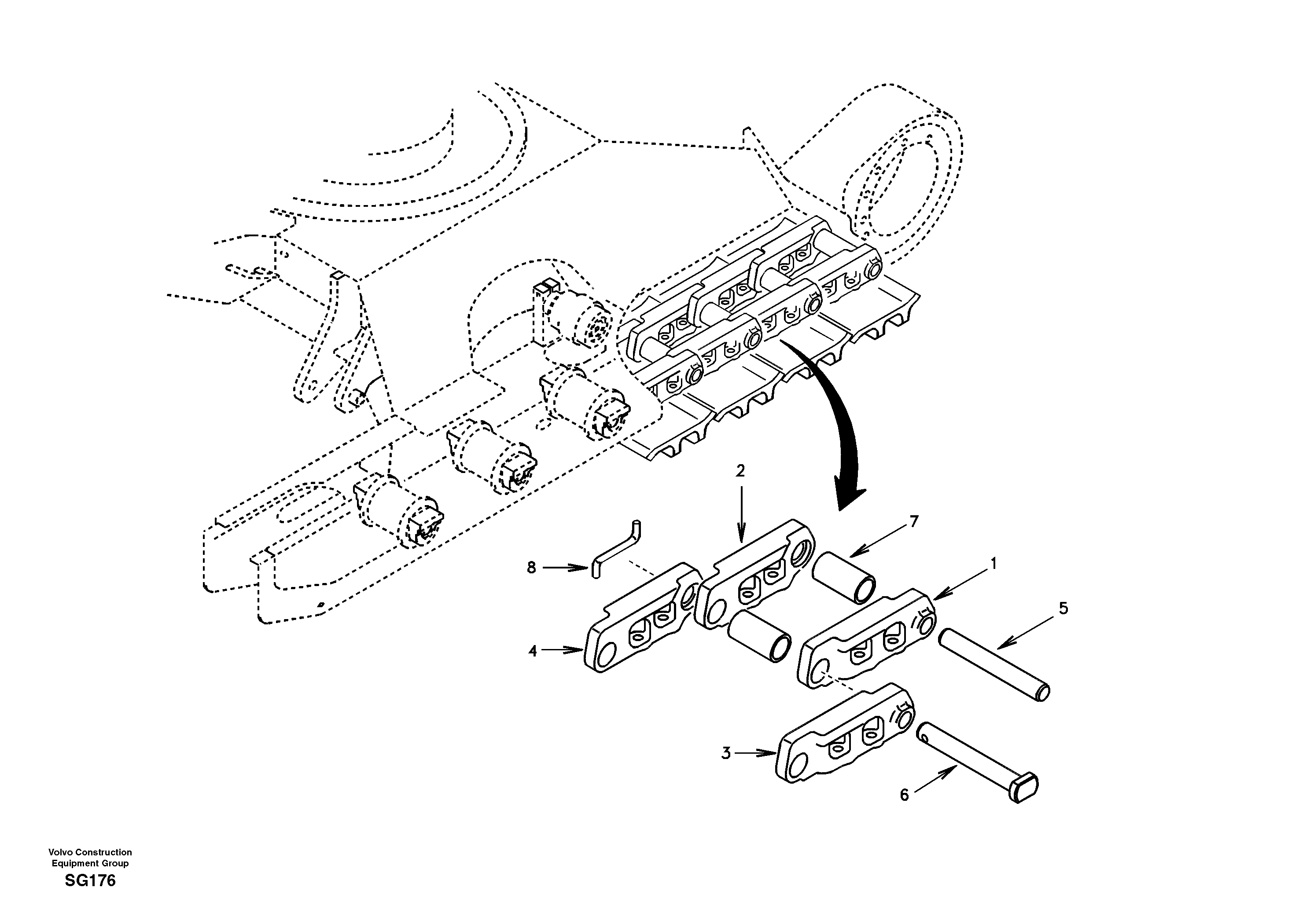 Pin SA1182-00210 VOLVO
