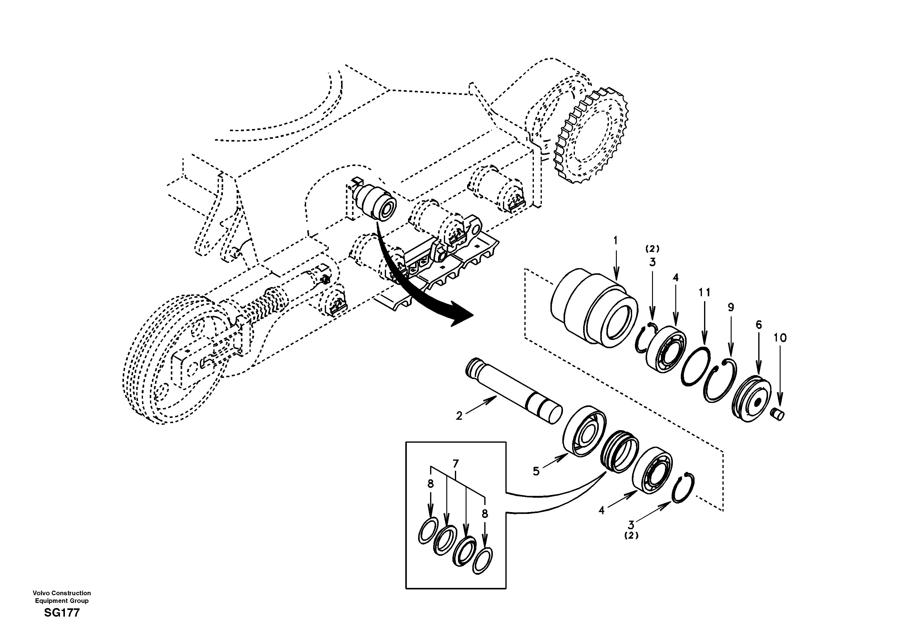Roller SA1181-00570 VOLVO
