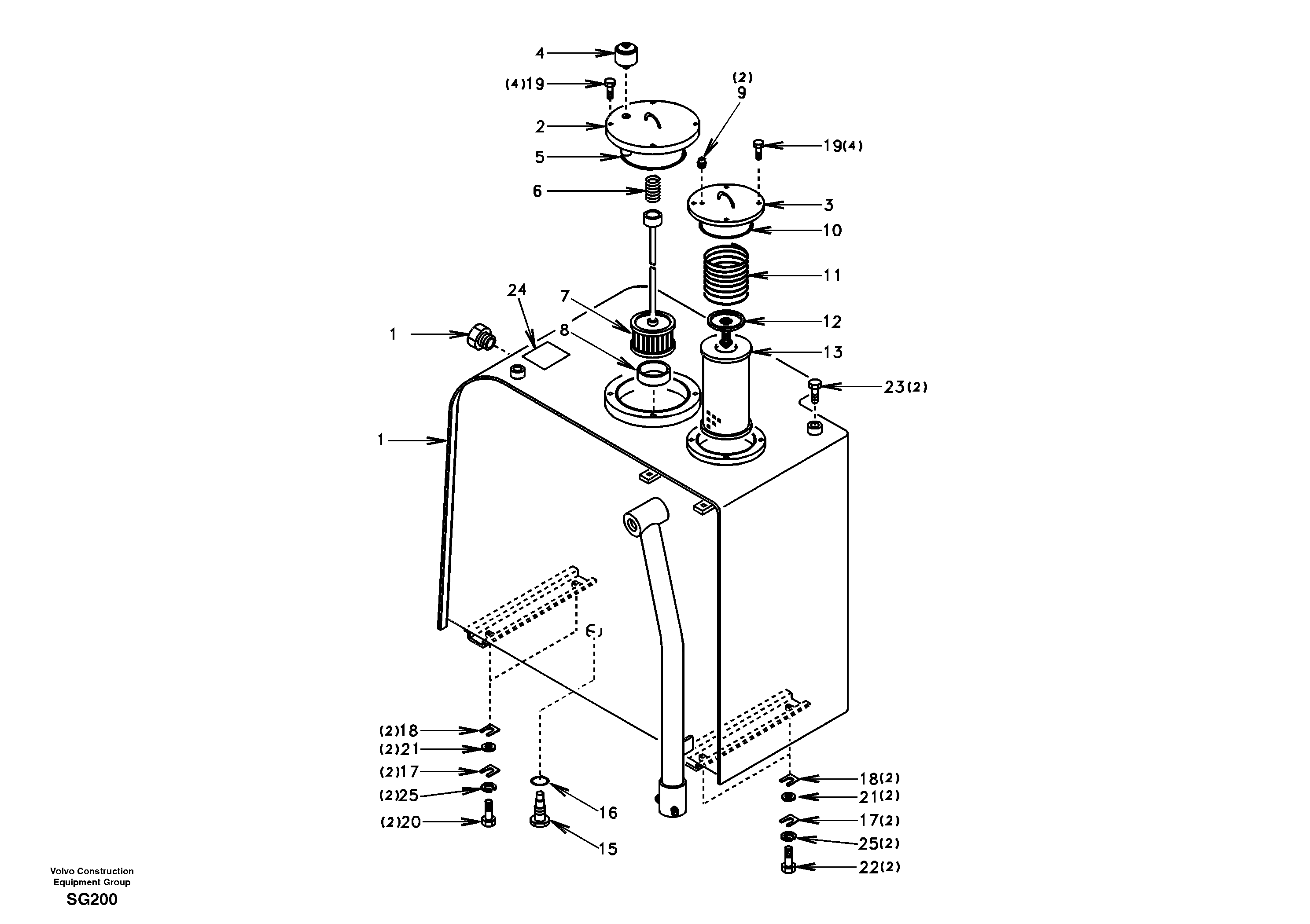 Tank complete SA9711-52000 VOLVO