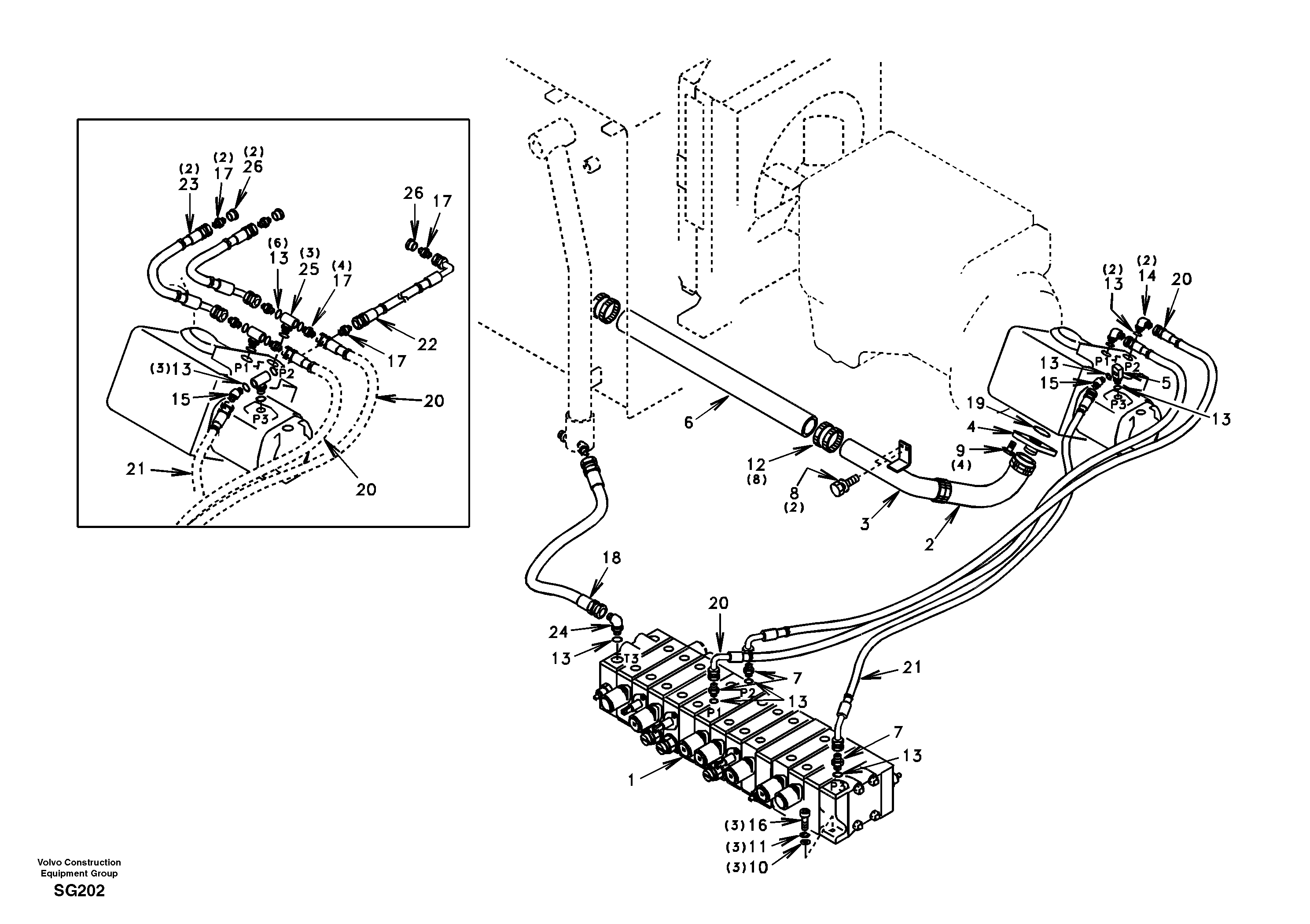Control valve SA7250-10921 VOLVO