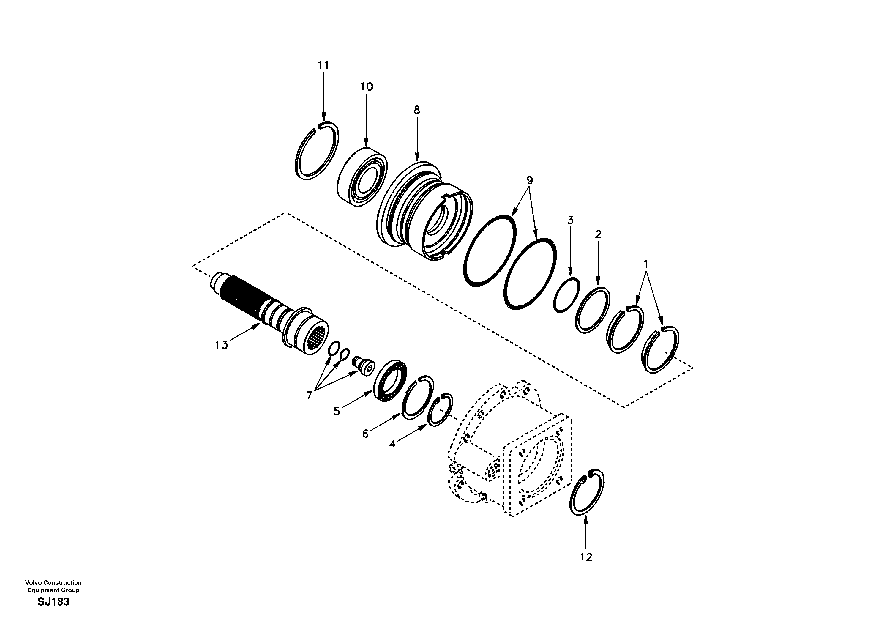 Shaft SA8220-11500 VOLVO
