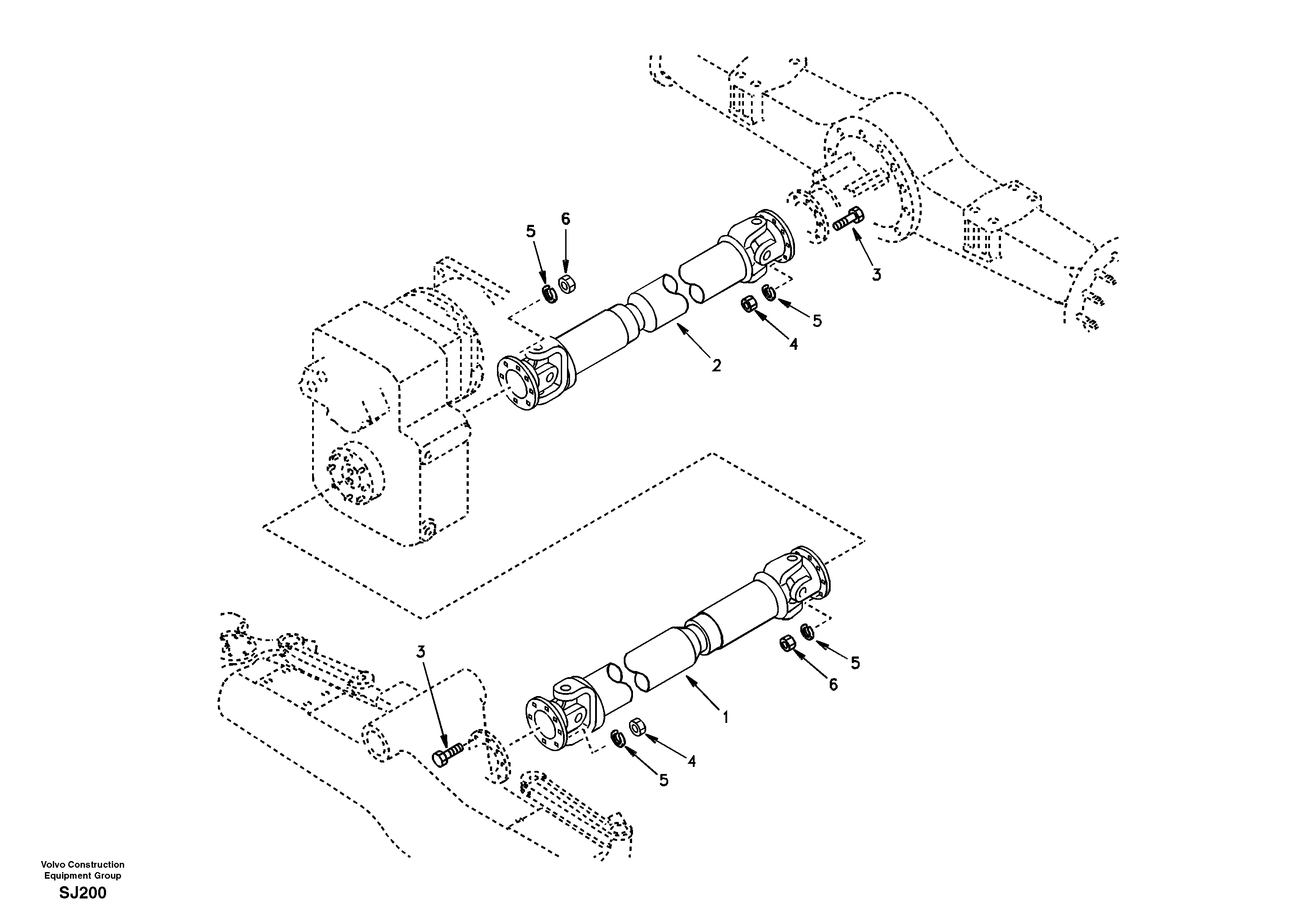 Propeller shaft VOE14518025 VOLVO