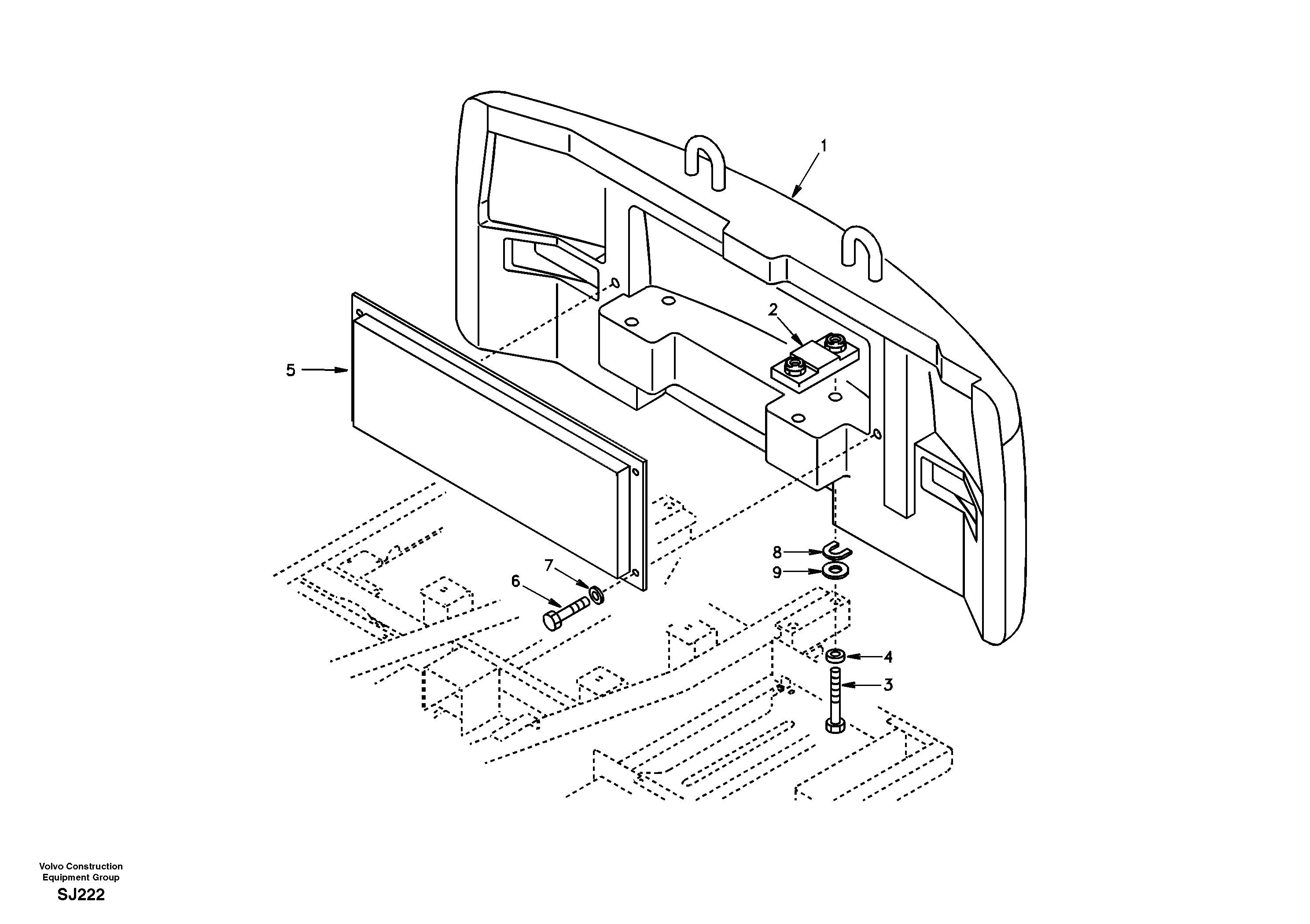 Counterweight VOE14501394 VOLVO