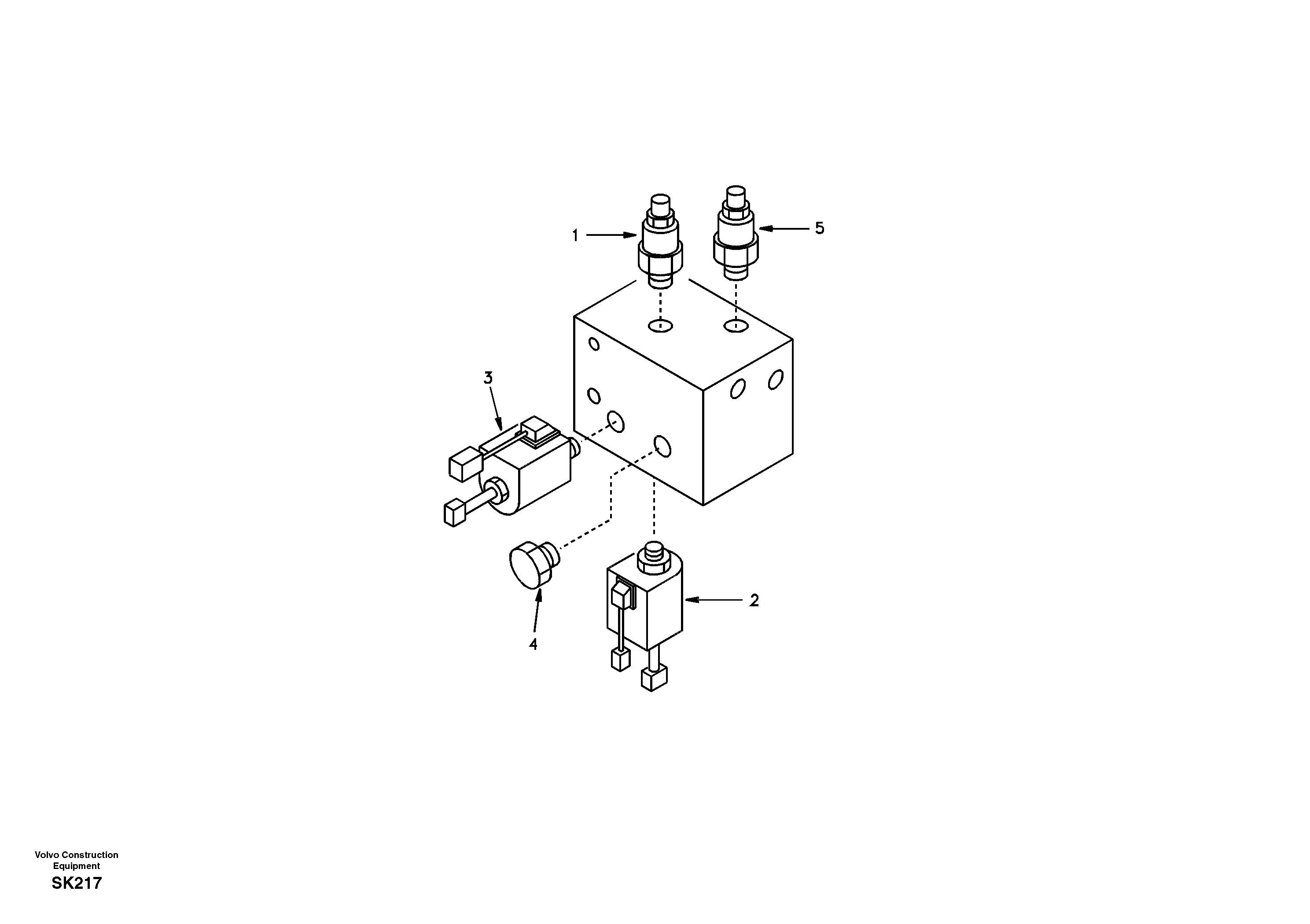 Solenoid valve SA/VOE14507416 VOLVO