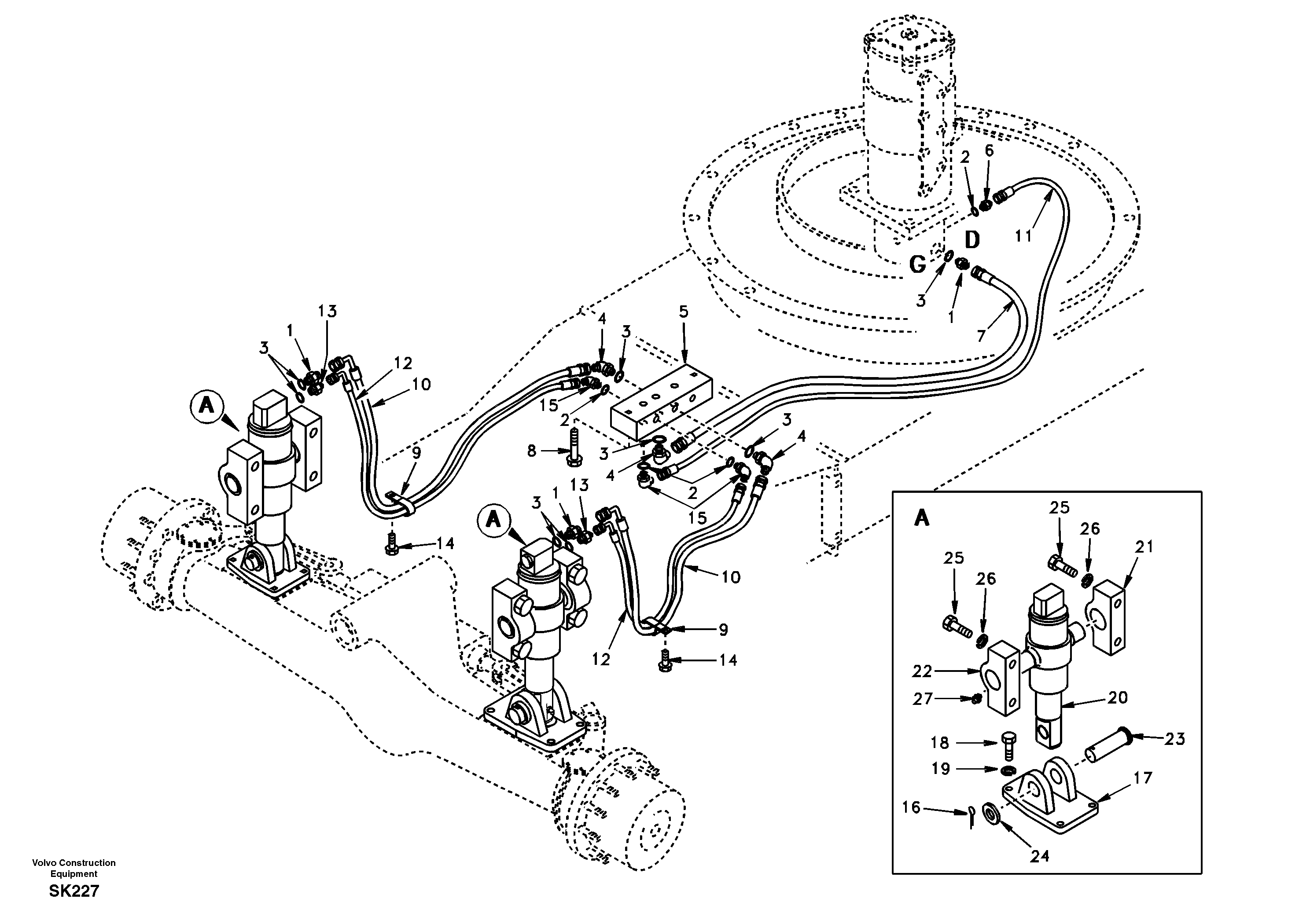 Timing gear casing SA9452-32224 VOLVO