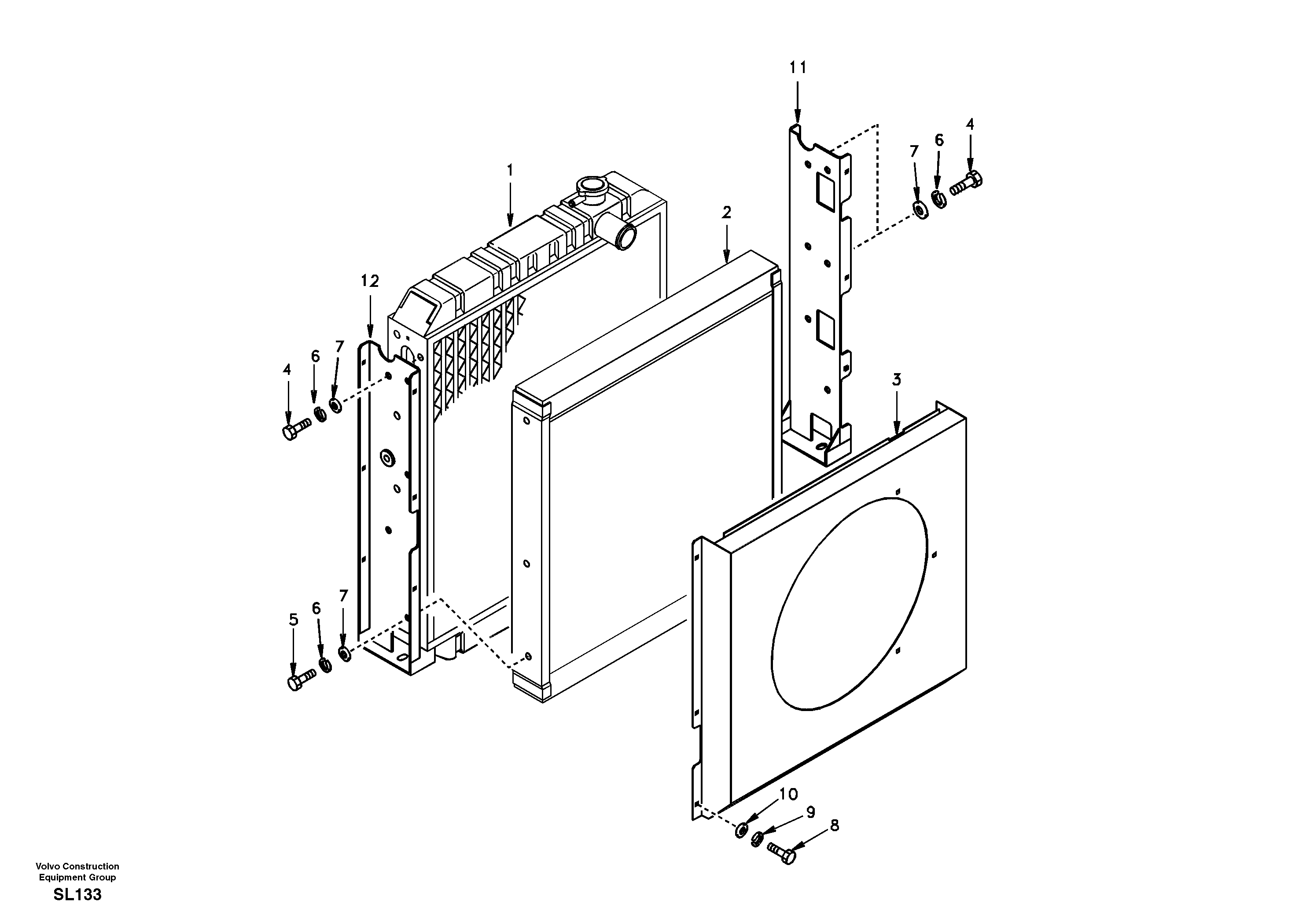 Radiator VOE14503549 VOLVO