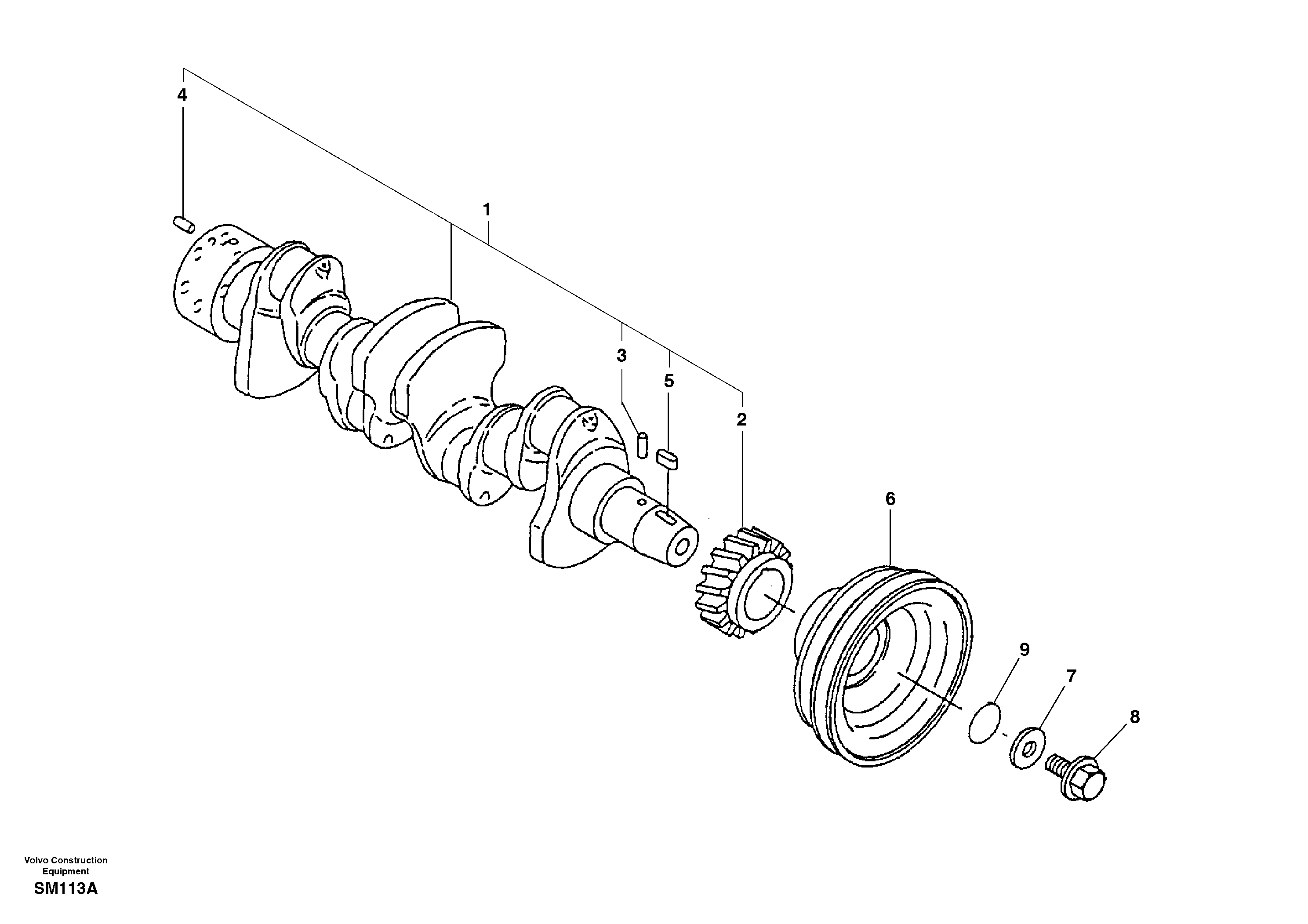 Pulley VOE14509380 VOLVO