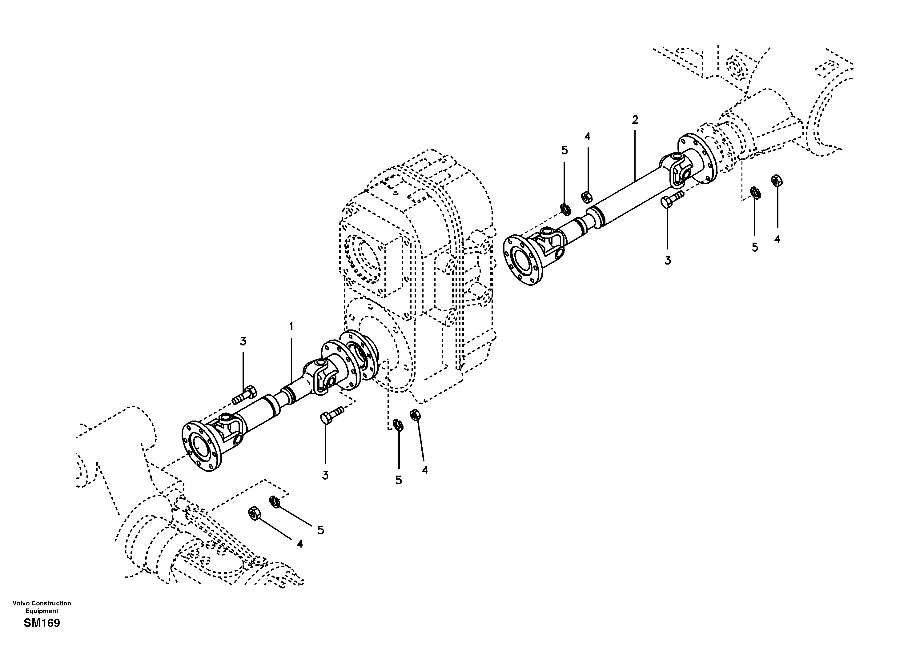 Propeller shaft SA1036-00980 VOLVO