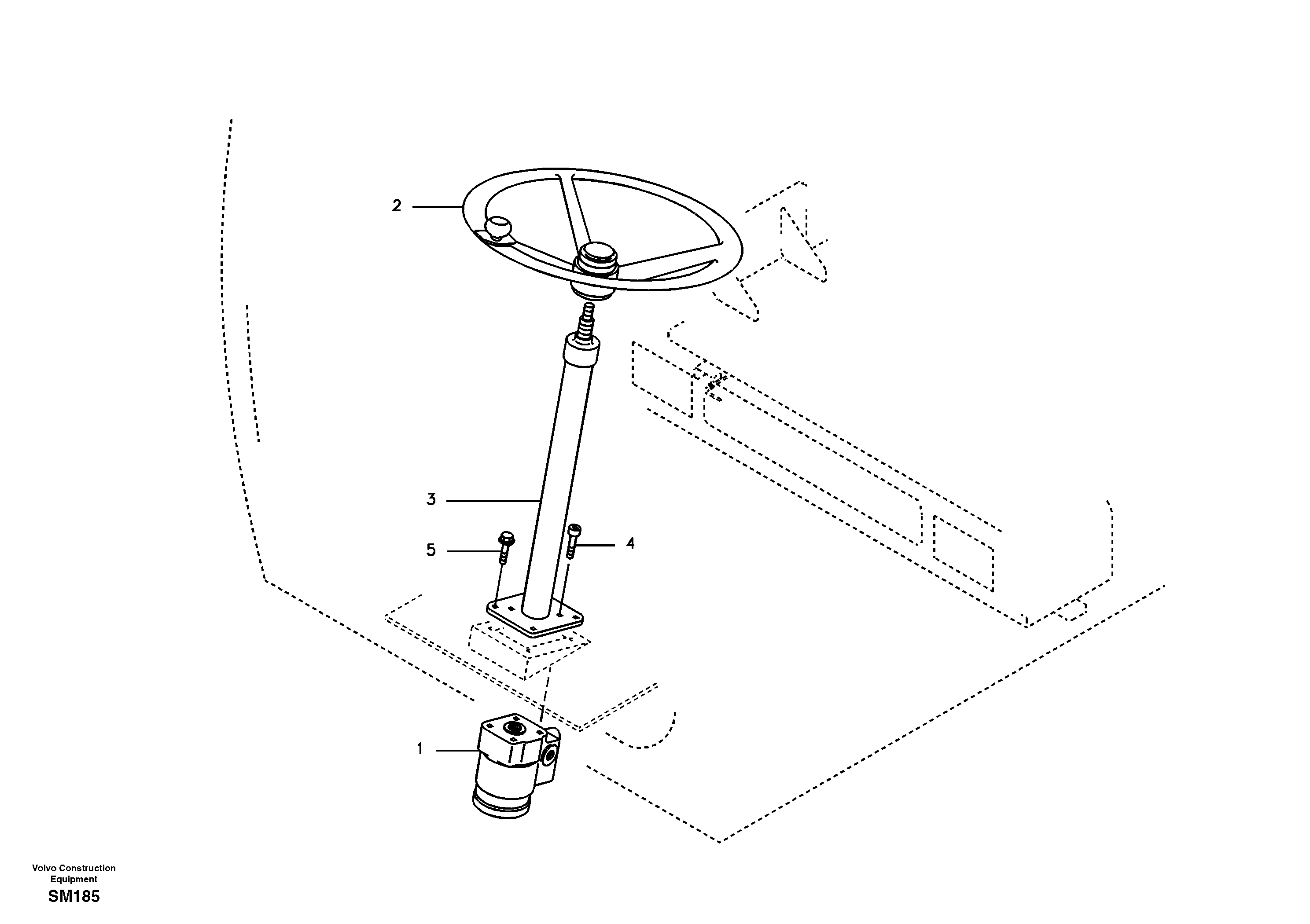 Steering Column VOE14509534 VOLVO