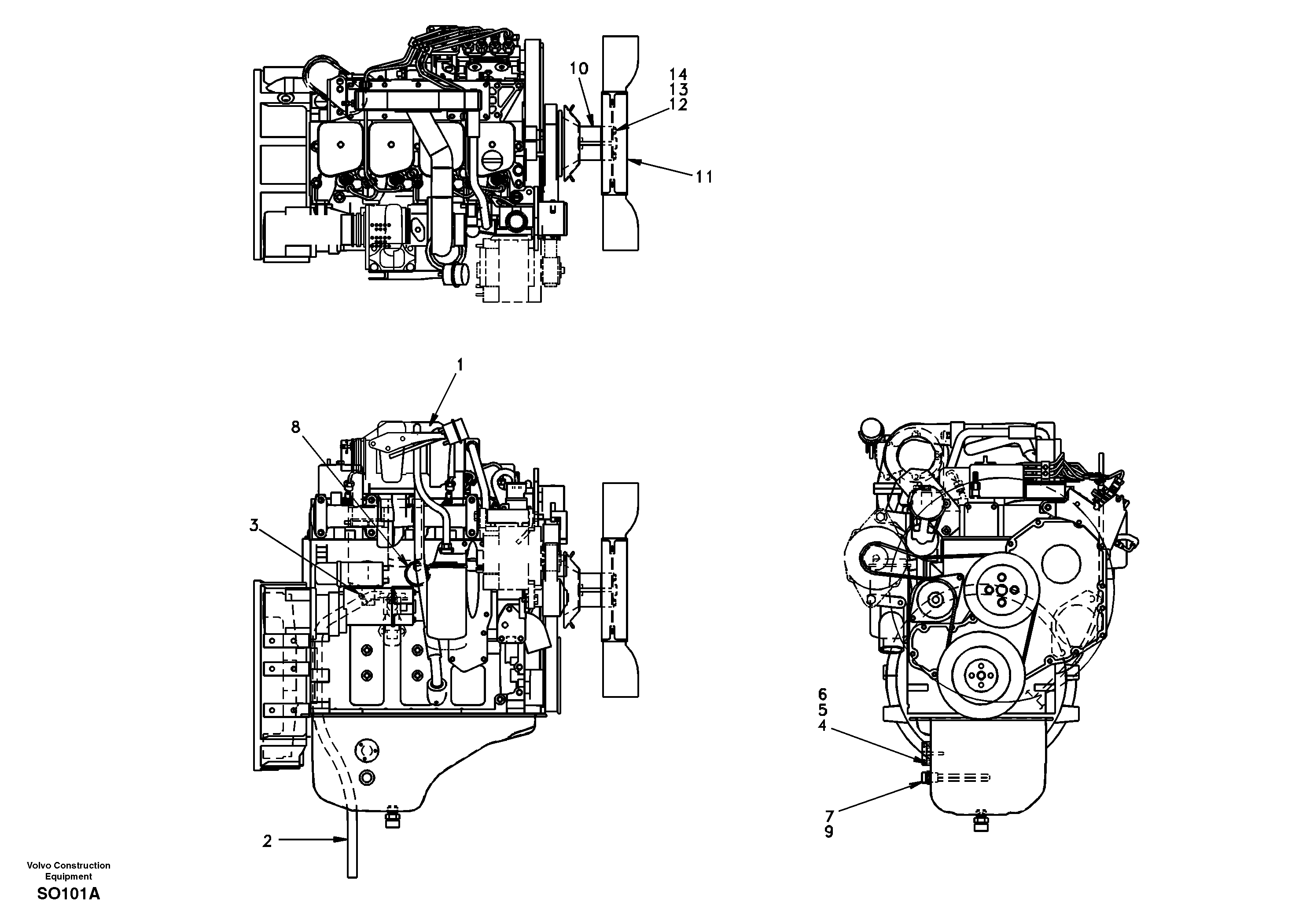 Вентилятор охлаждения VOE14504754 VOLVO