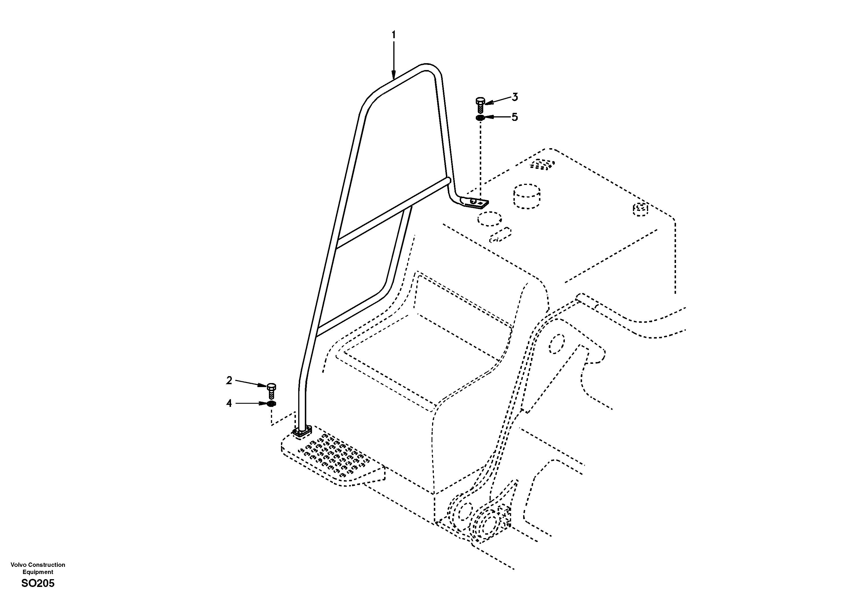 Handrail VOE14503286 VOLVO