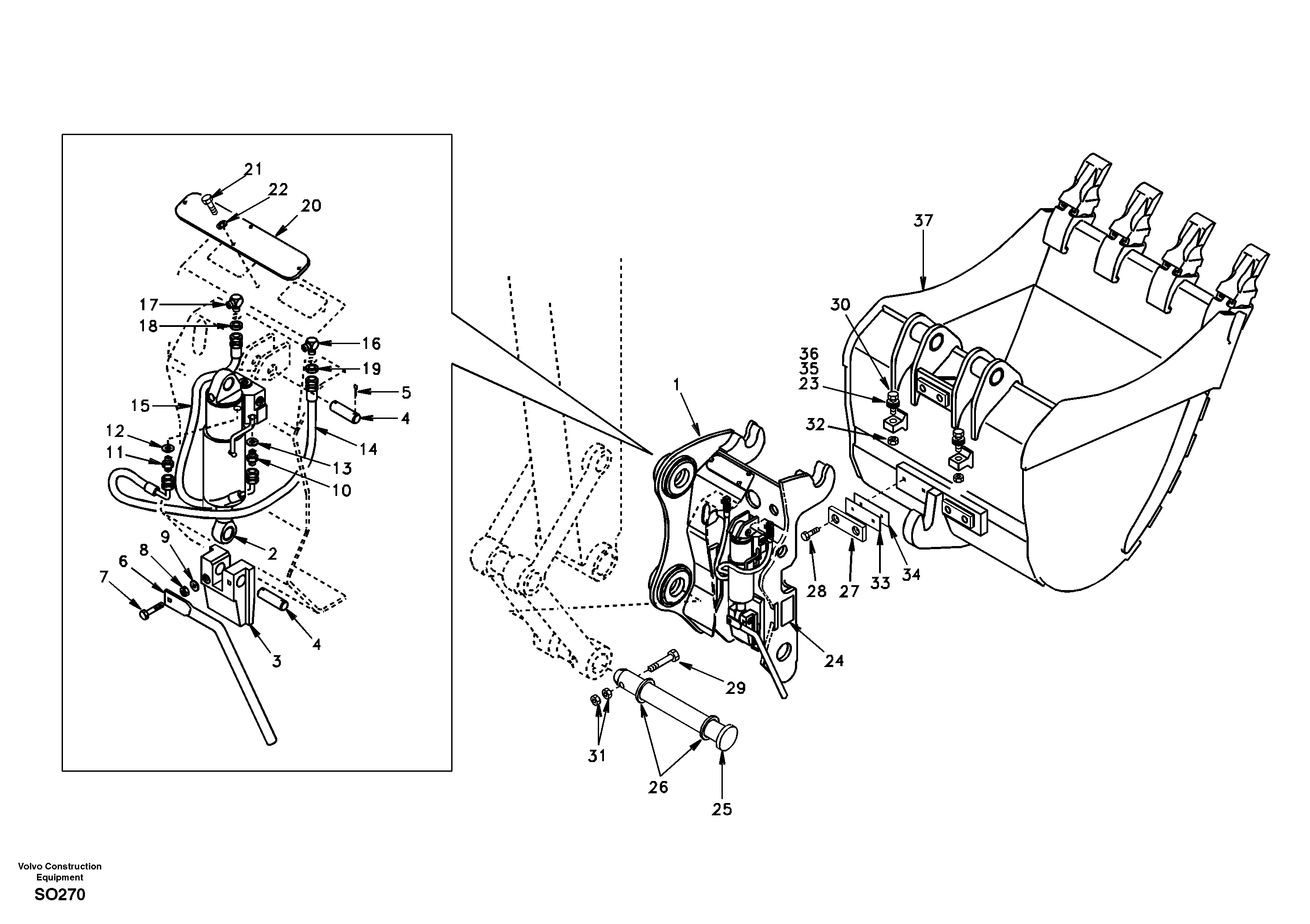 Press.limiting valve VOE14505296 VOLVO