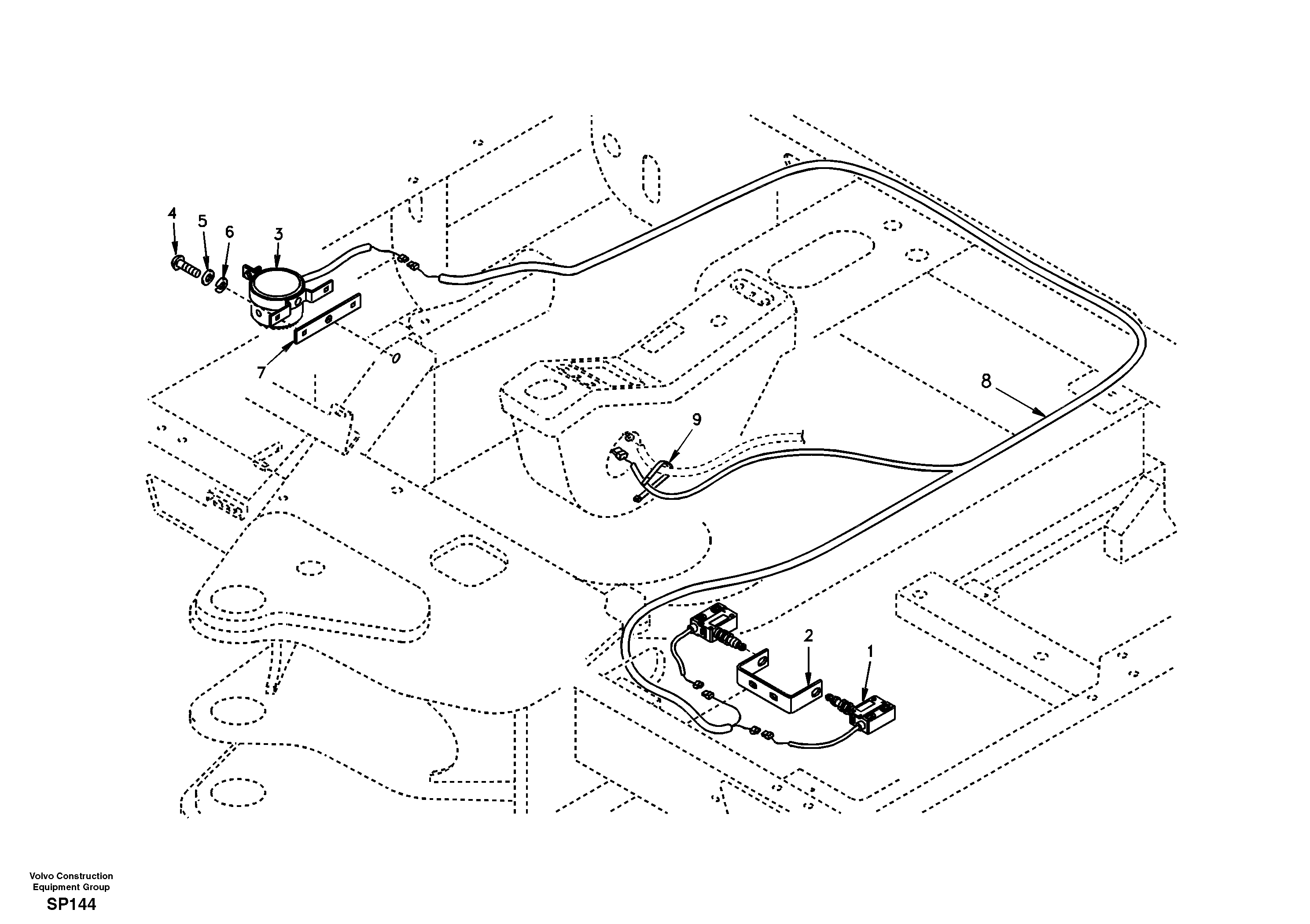 Cable harness VOE14514614 VOLVO