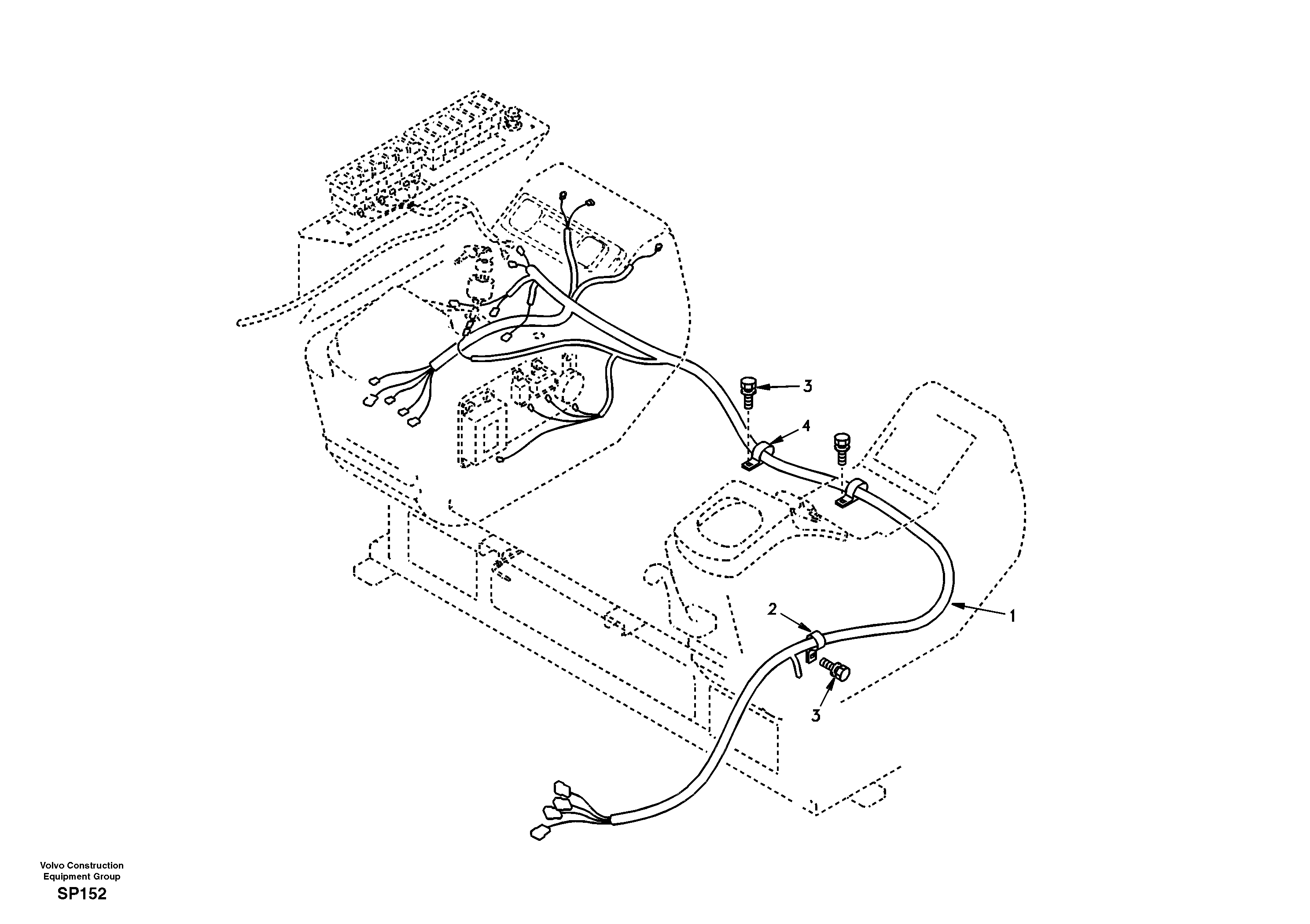 Cable harness VOE14514577 VOLVO