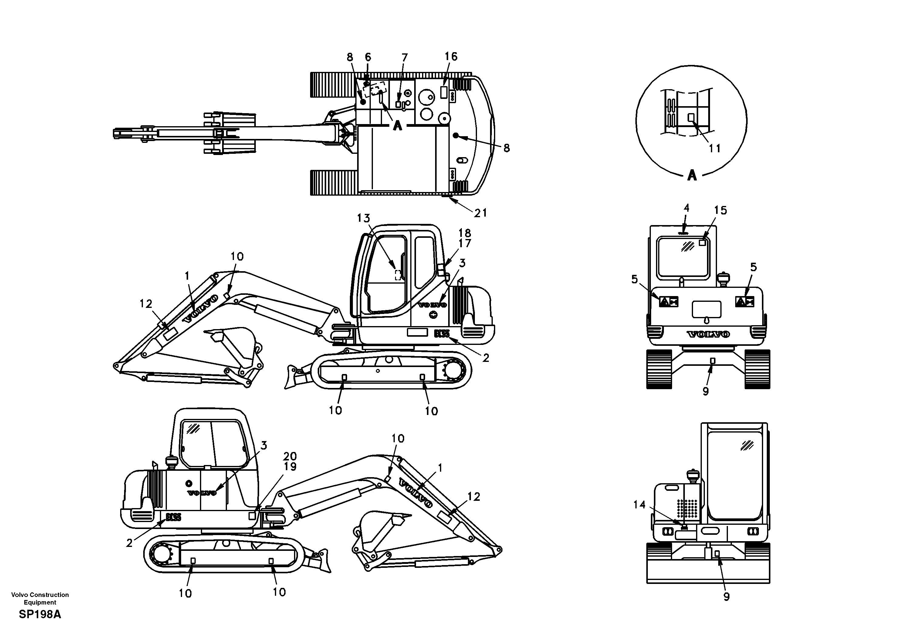 Decal Set VOE14517452 VOLVO