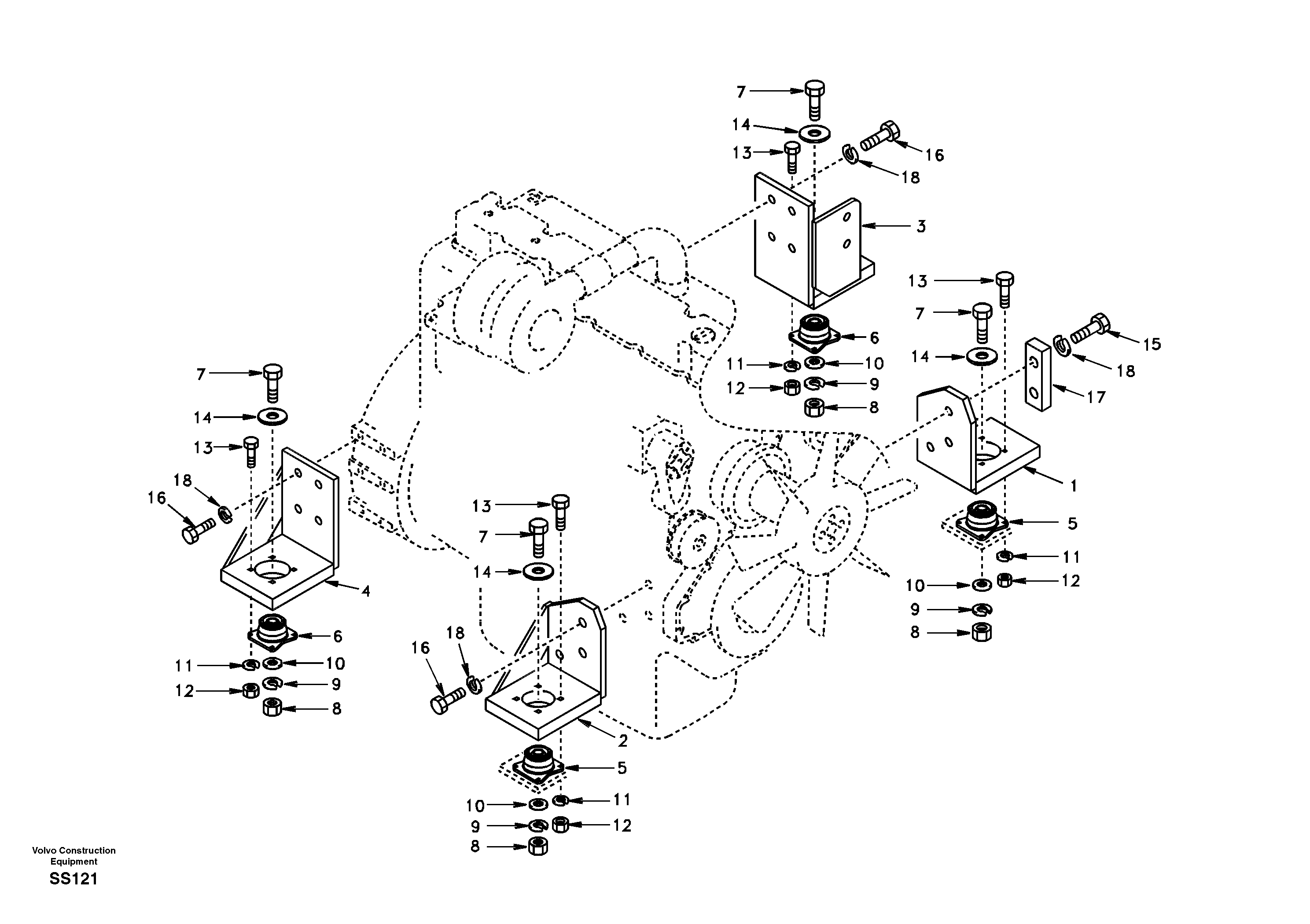 Bracket SA1112-00380 VOLVO