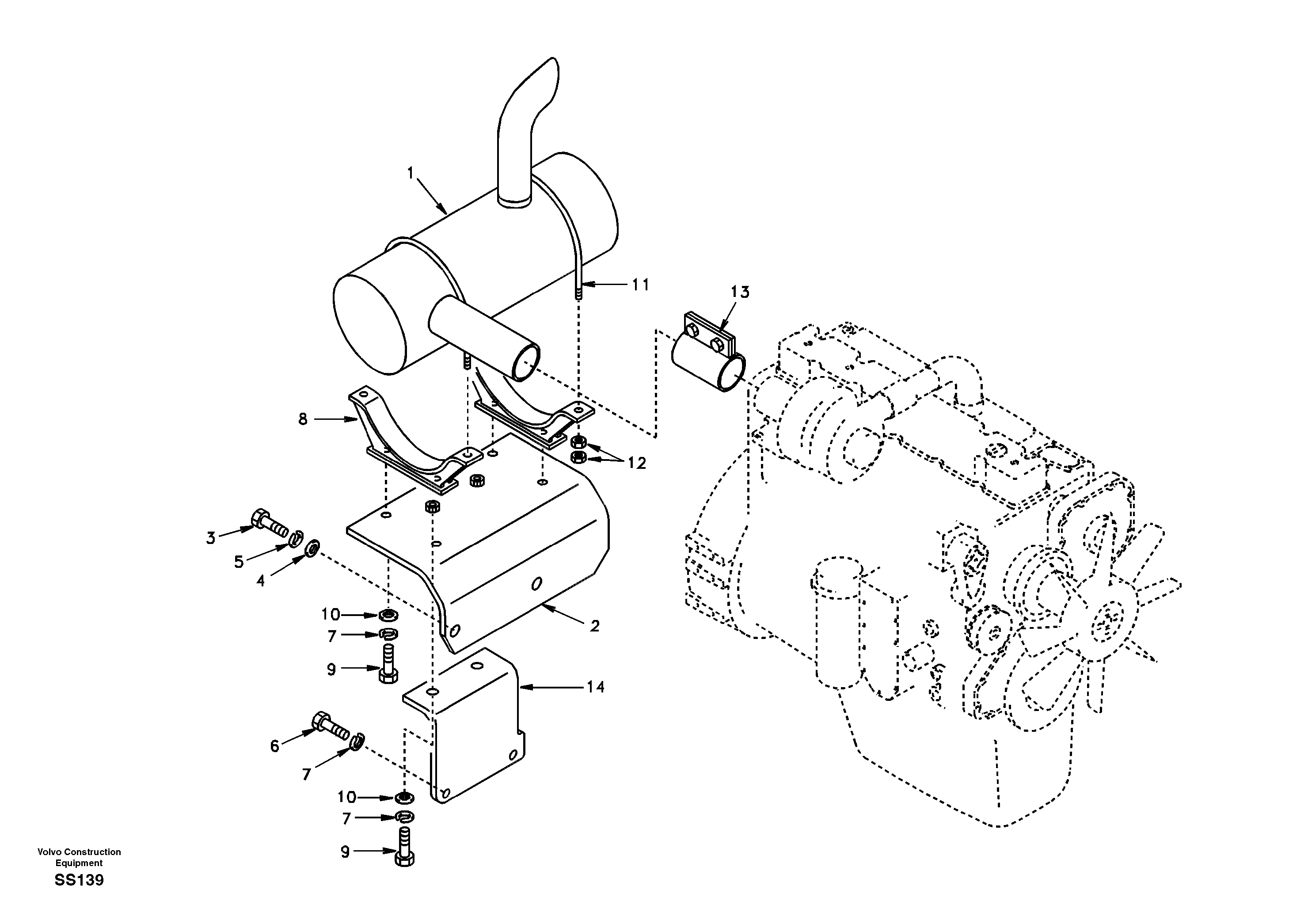 Bracket SA1114-00340 VOLVO