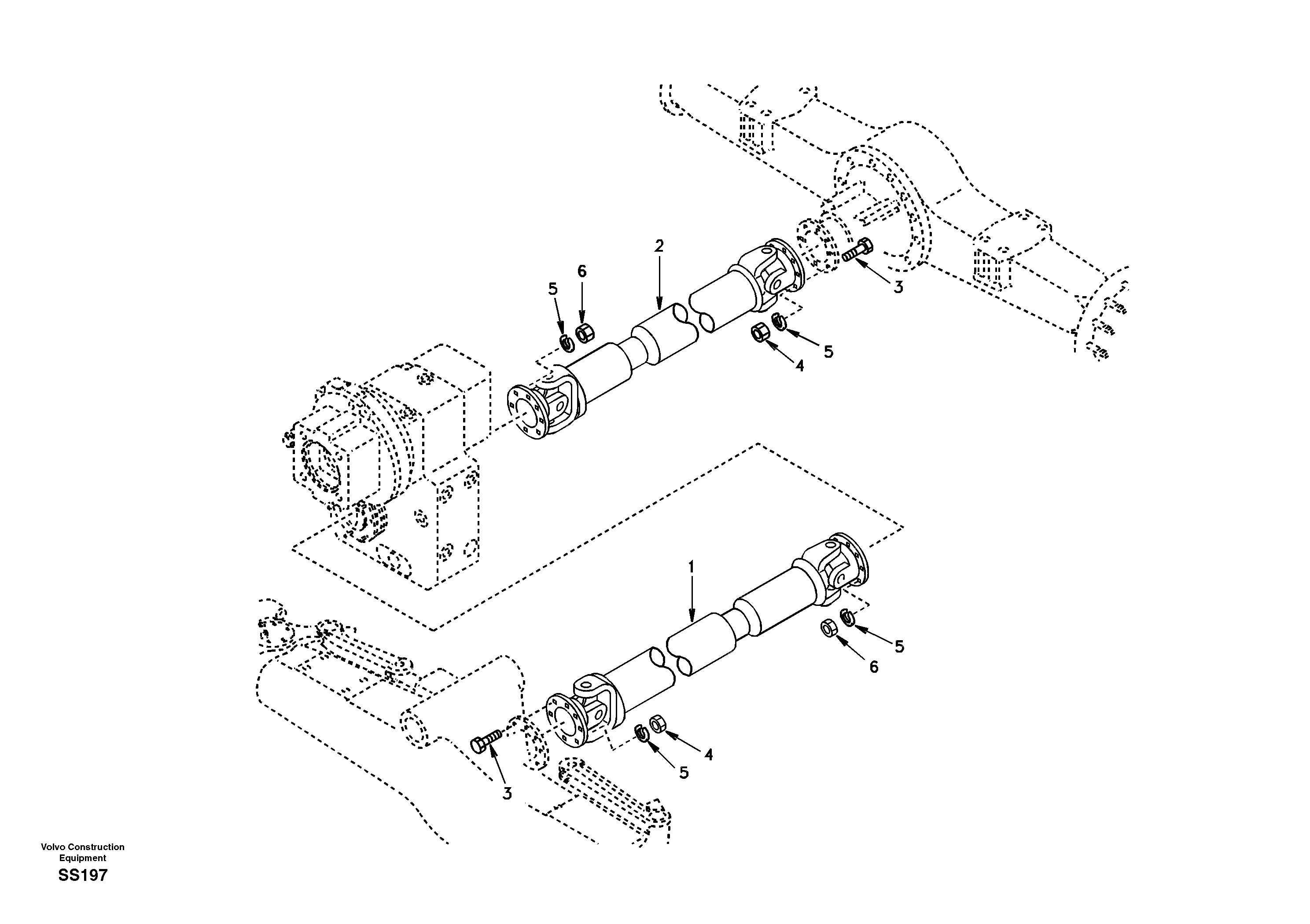 Propeller shaft SA1134-00010 VOLVO