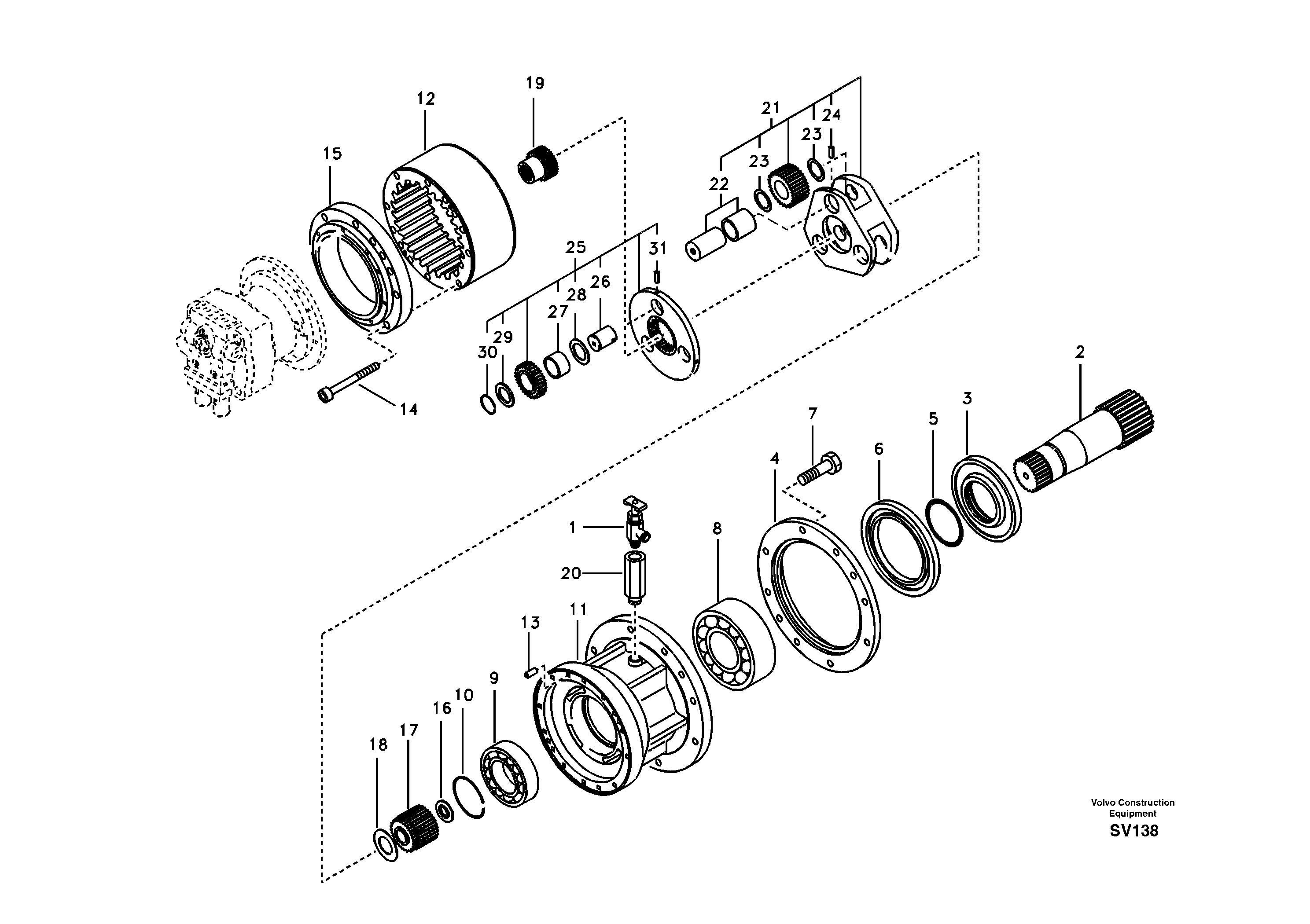 Gearbox VOE14521444 VOLVO