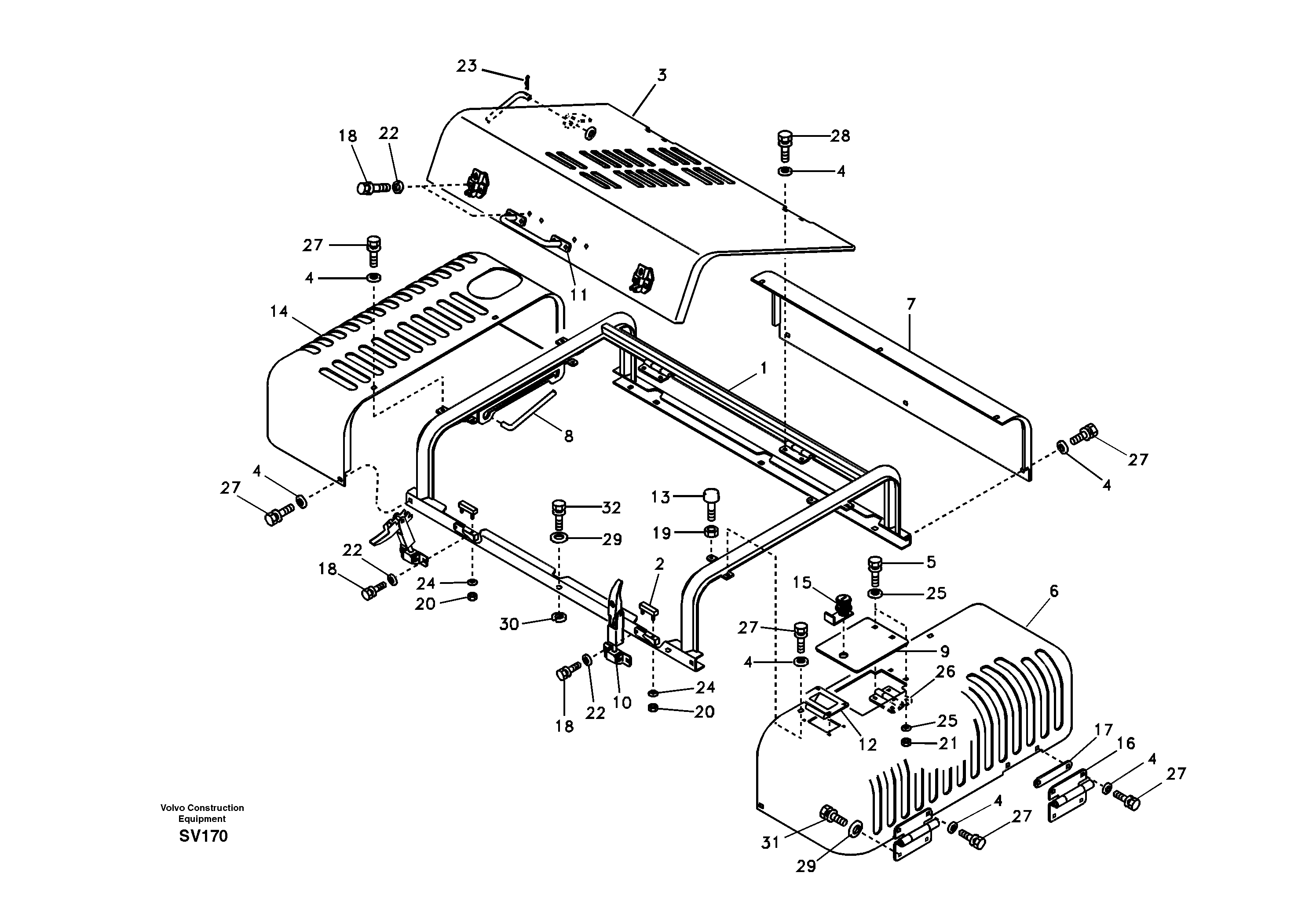 Hood VOE14517198 VOLVO
