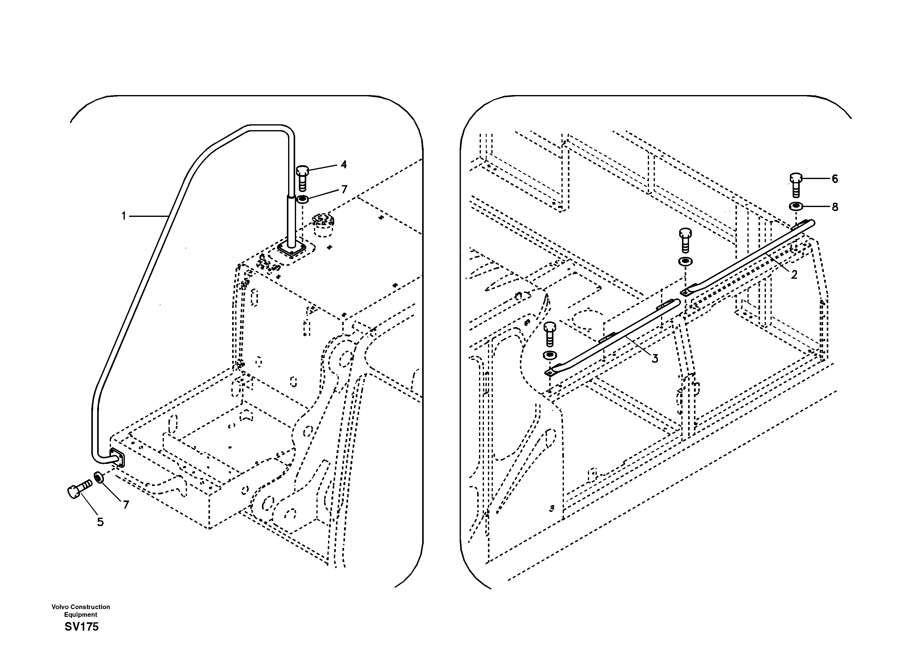 Handrail VOE14509472 VOLVO