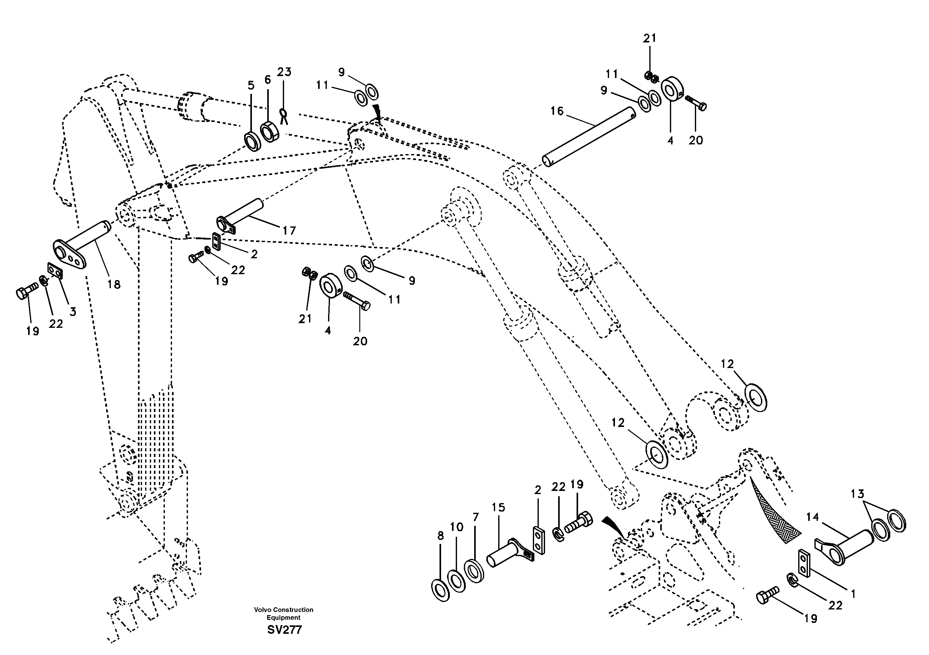 Frame, Front, Rh VOE14508345 VOLVO