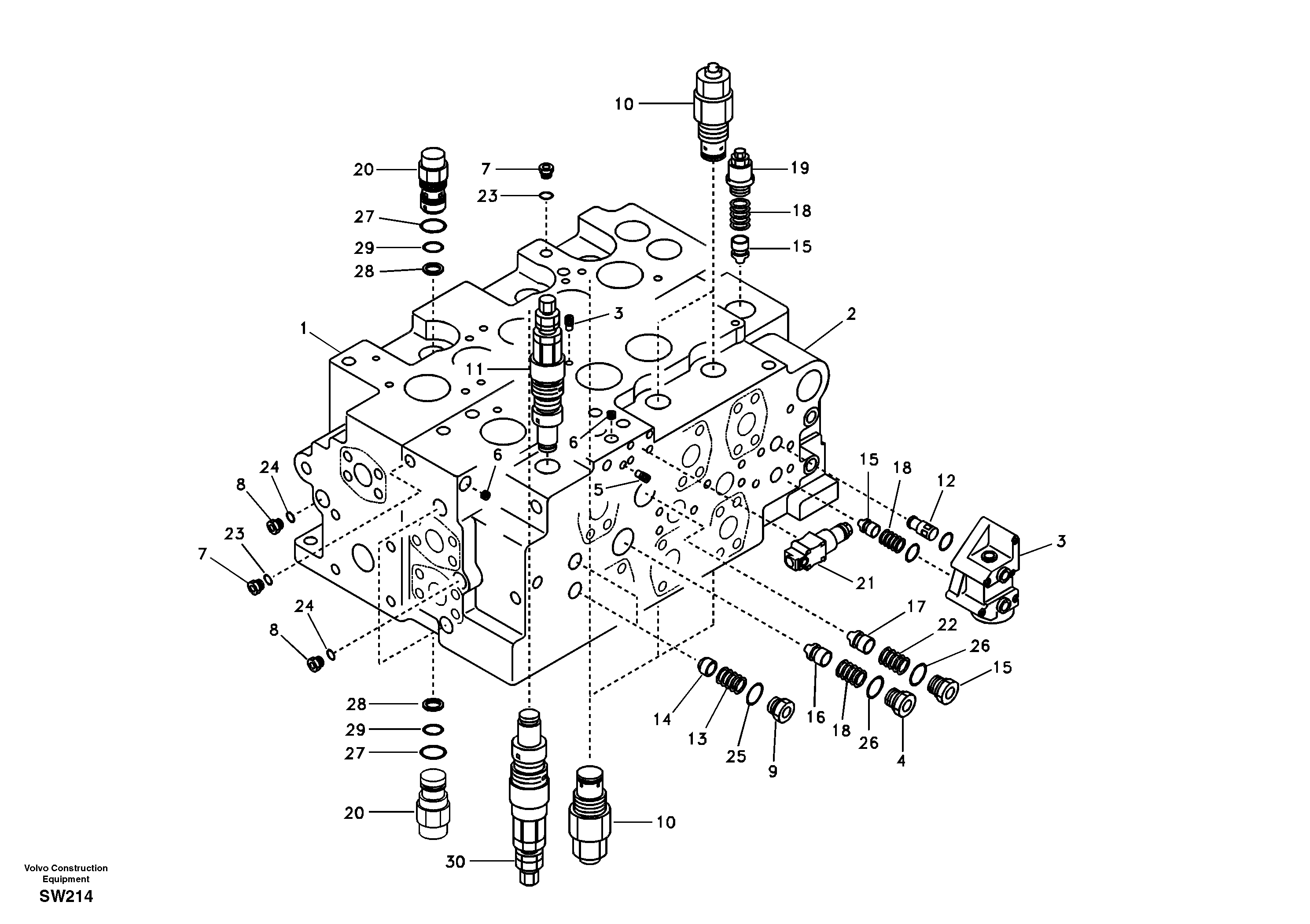 Relief valve VOE14552973 VOLVO