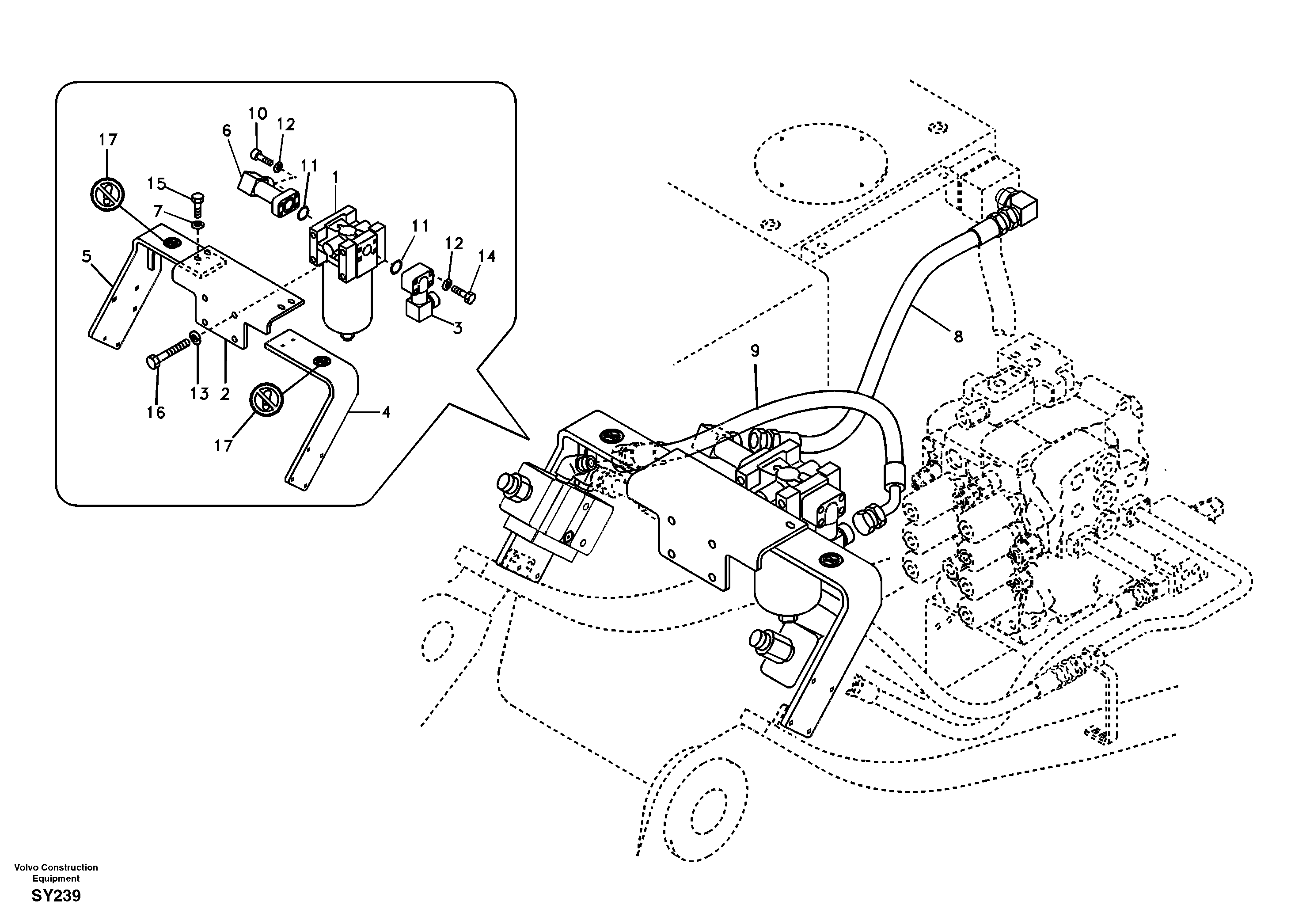 Bracket VOE14511110 VOLVO