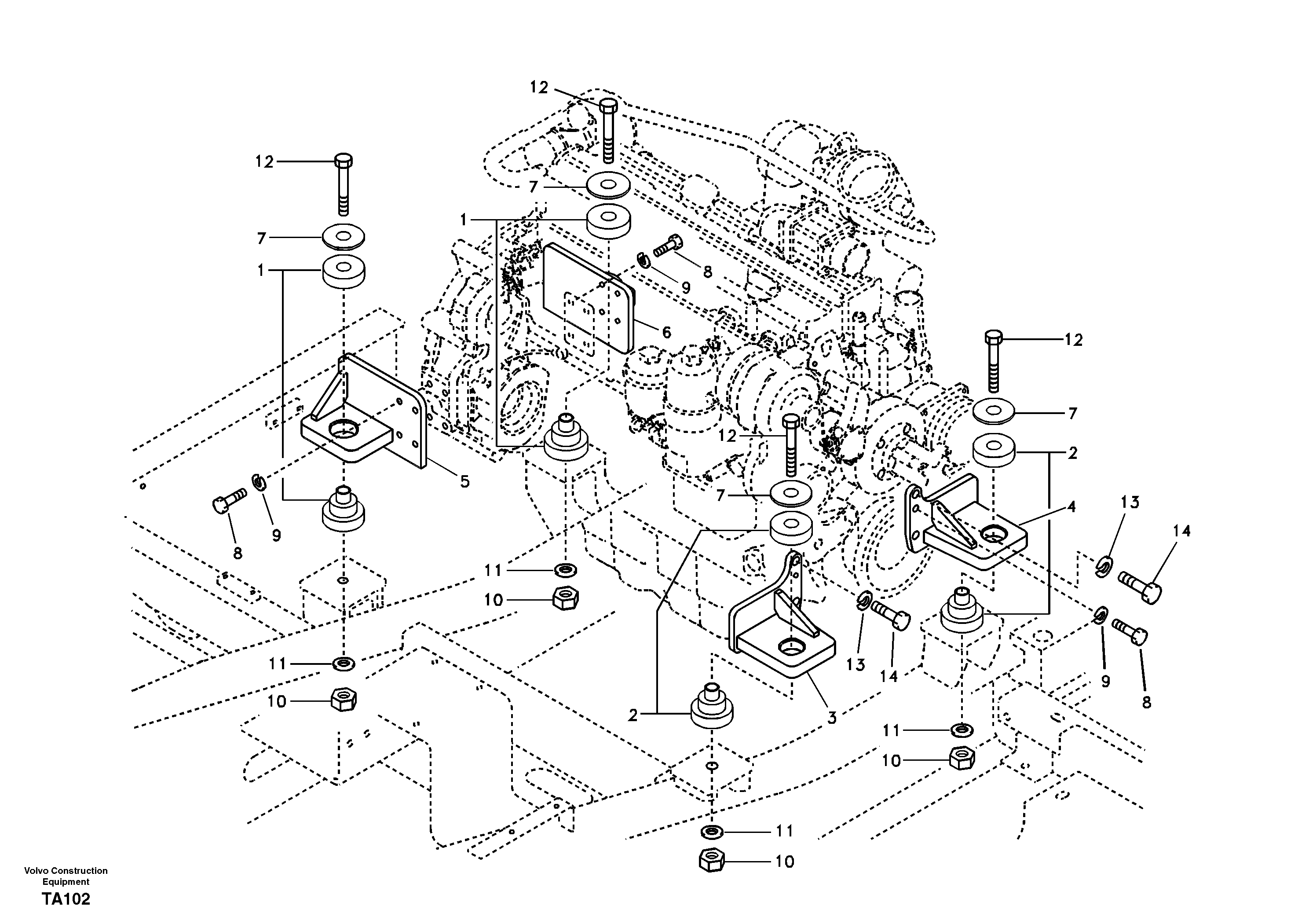 Bracket VOE14512286 VOLVO